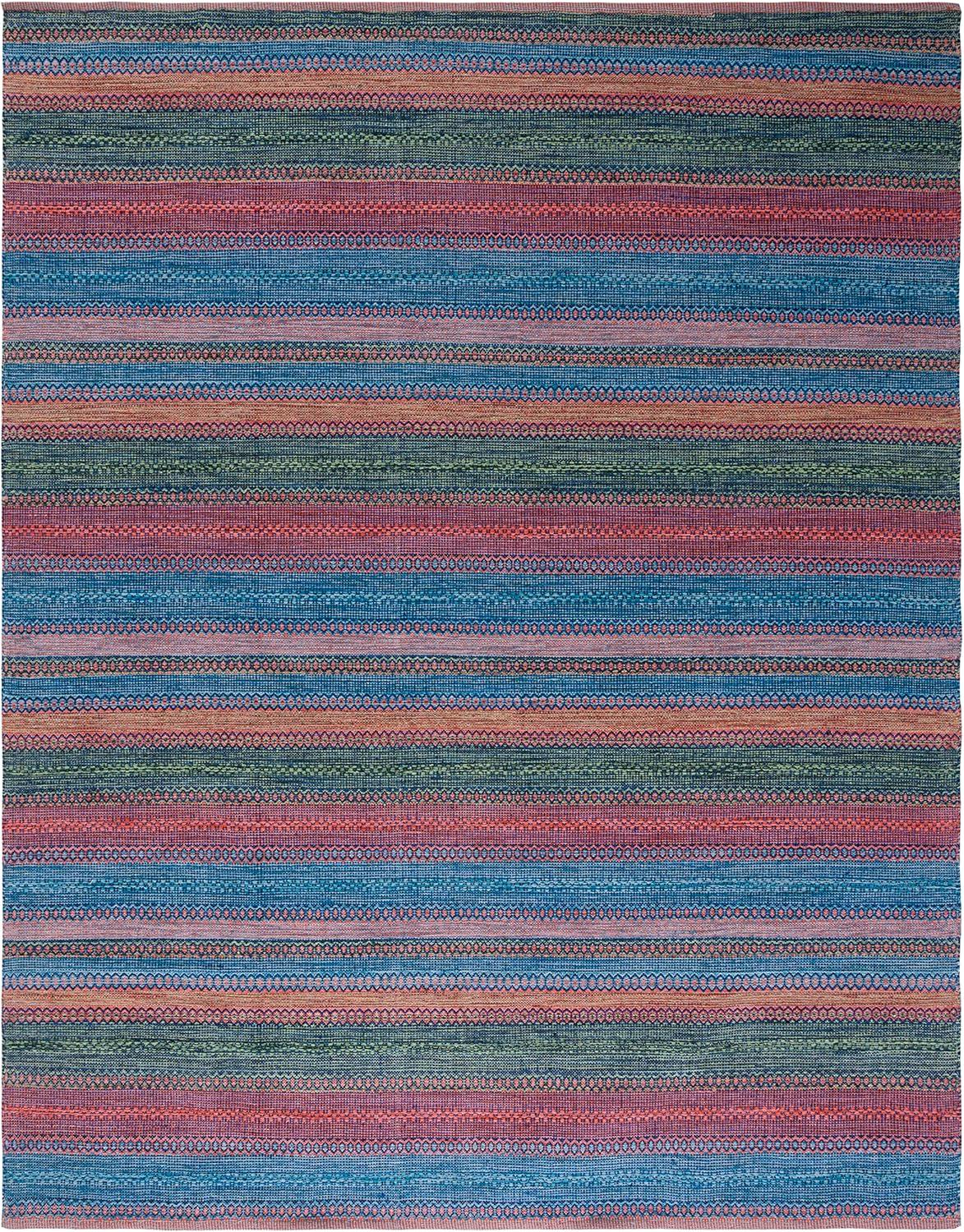 Kilim KLM475 Hand Woven Area Rug - Orange/Green - 8'x10' - Safavieh.