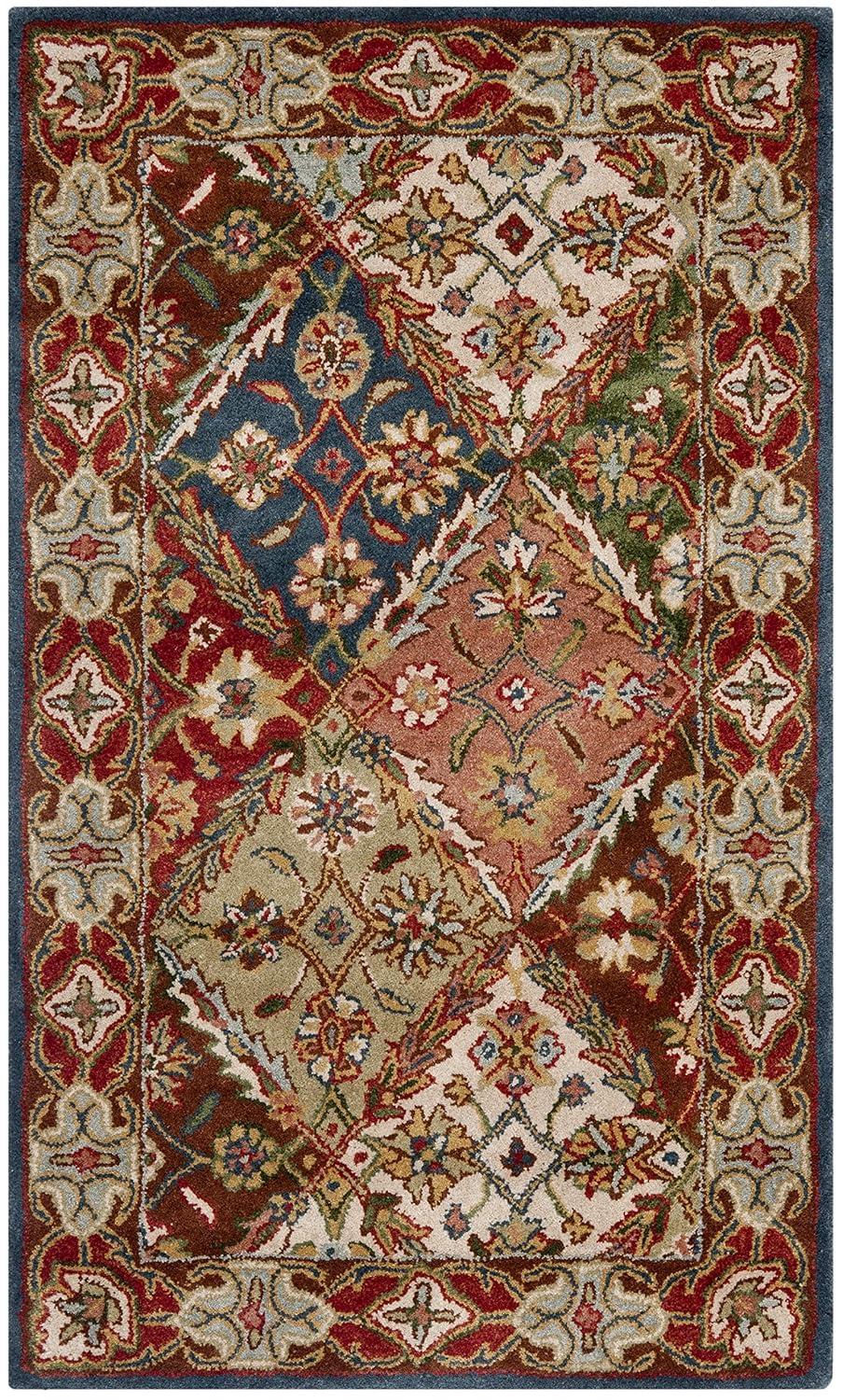 Heritage HG316 Handmade Accent Rug - 3'x5' - Green/Red - Safavieh