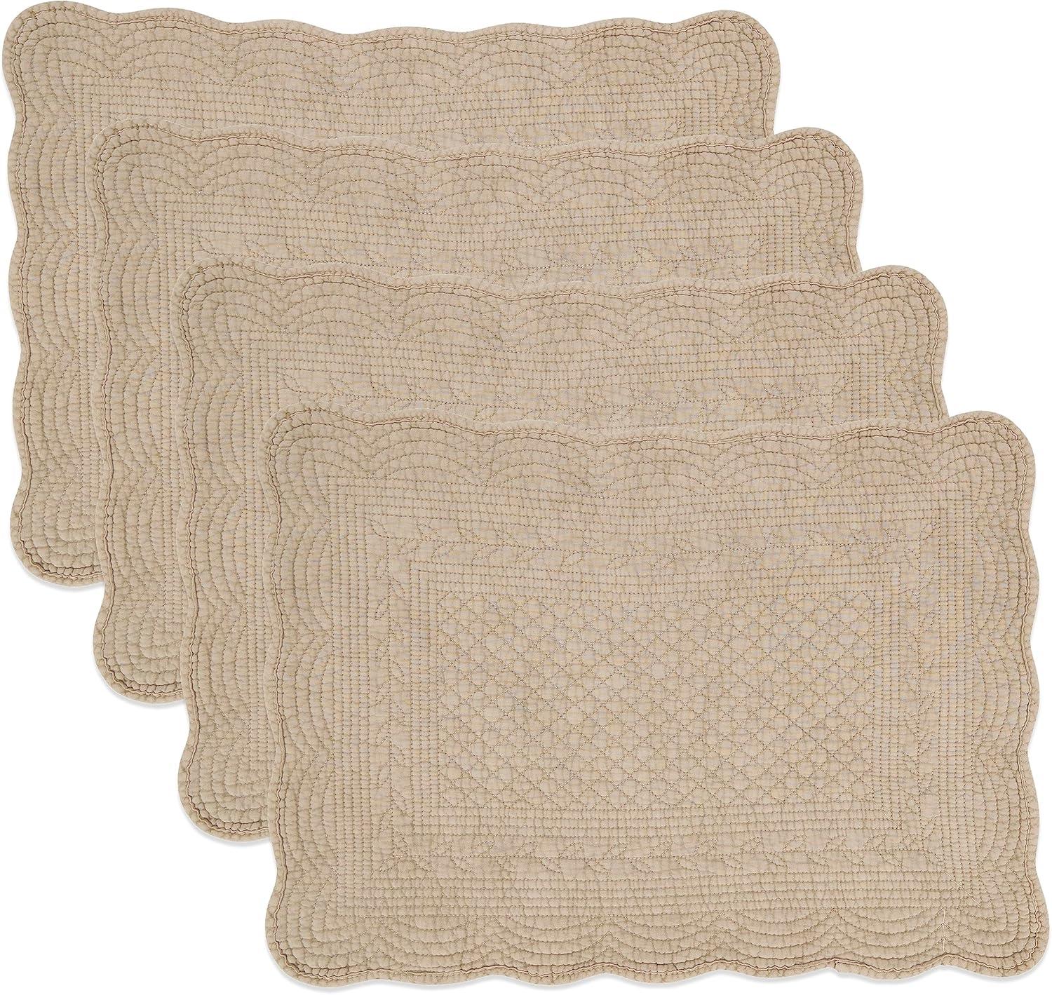 Cotton No Pattern Rectangle Placemat