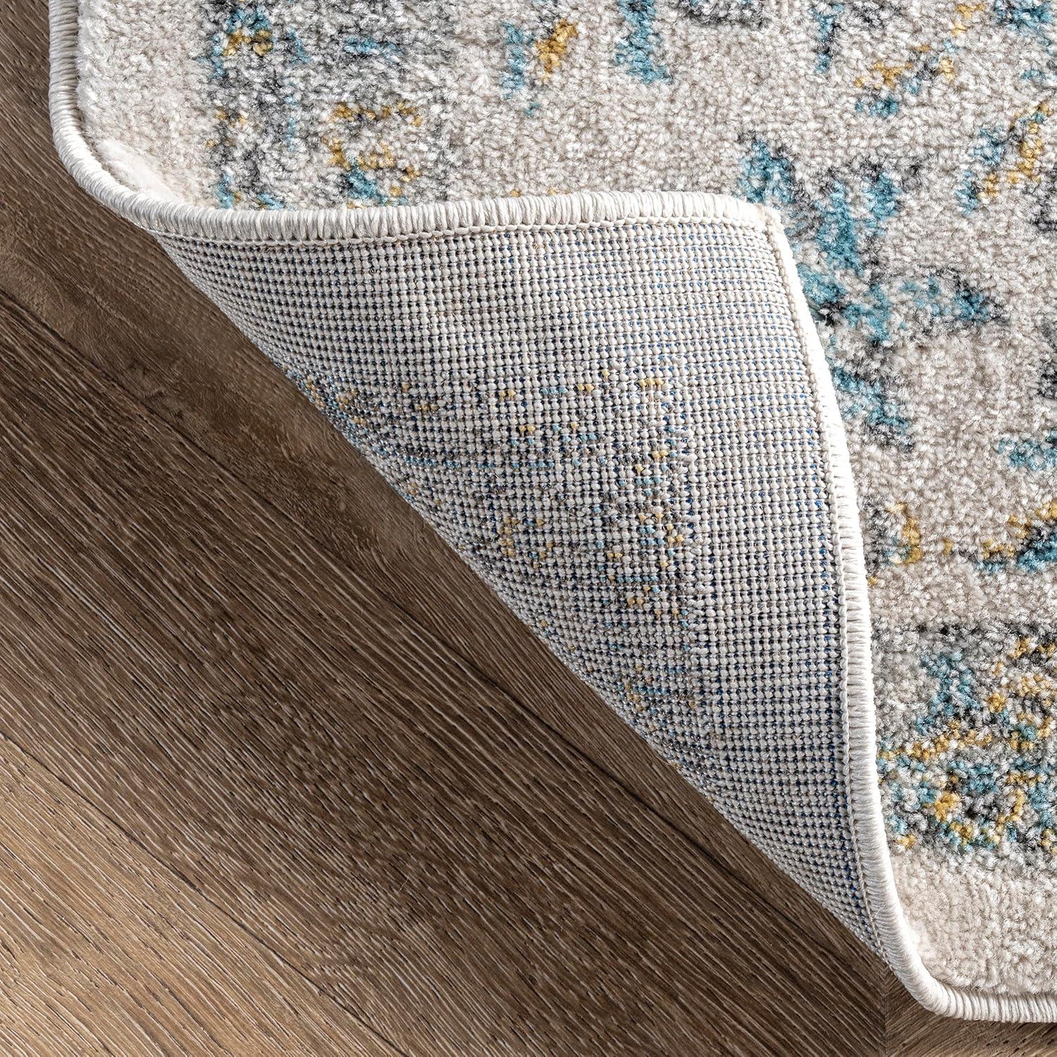 3'x5' Verona Vintage Persian Style Oval Area Rug Blue - nuLOOM: Medallion Pattern, Low Pile, Indoor Use