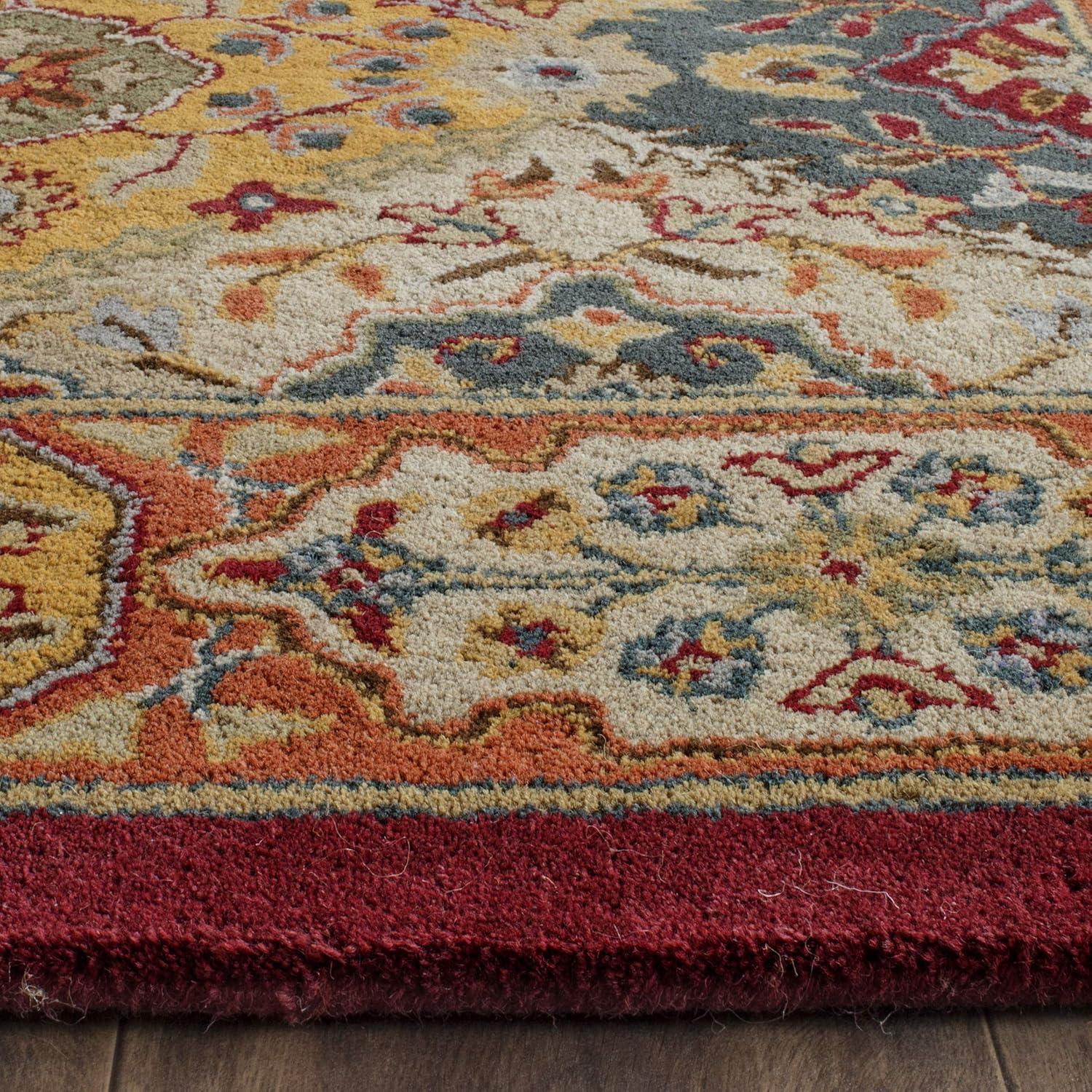 SAFAVIEH Heritage Regius Traditional Wool Runner Rug, Multi, 5' x 12'