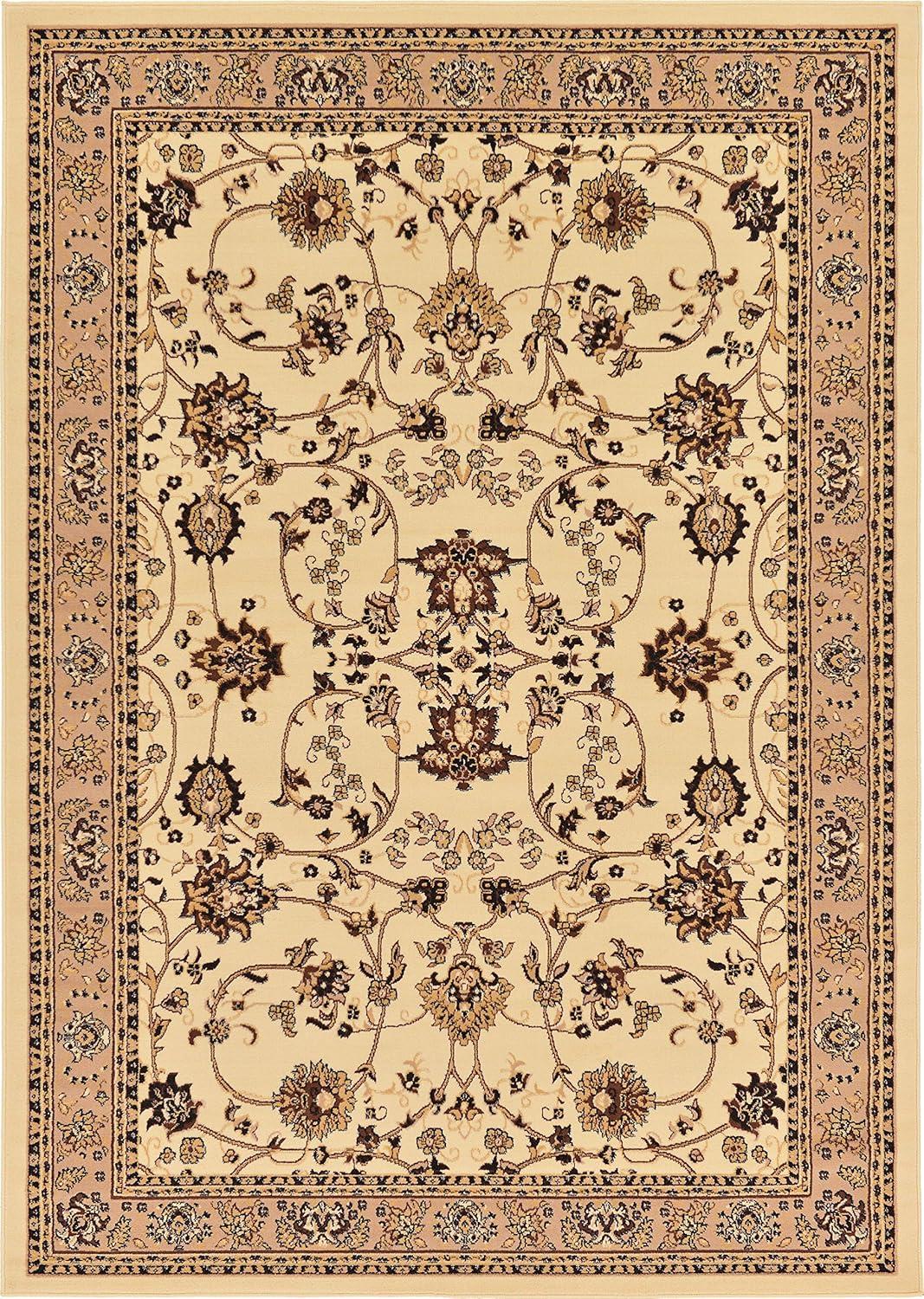 Unique Loom Sialk Hill Washington Floral Indoor Woven Area Rug