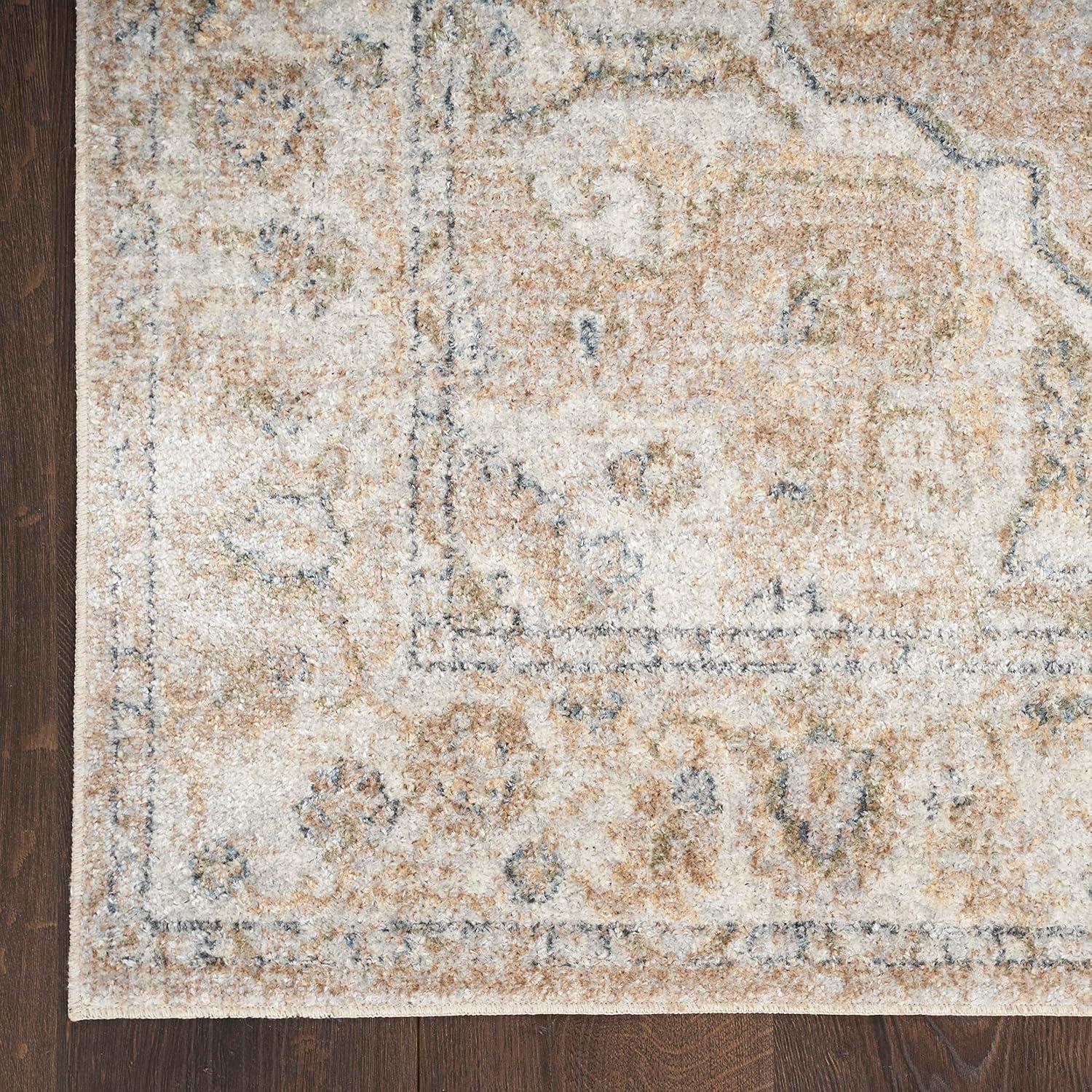 Nourison Washable Astra Vintage Medallion Indoor Flatweave Area Rug