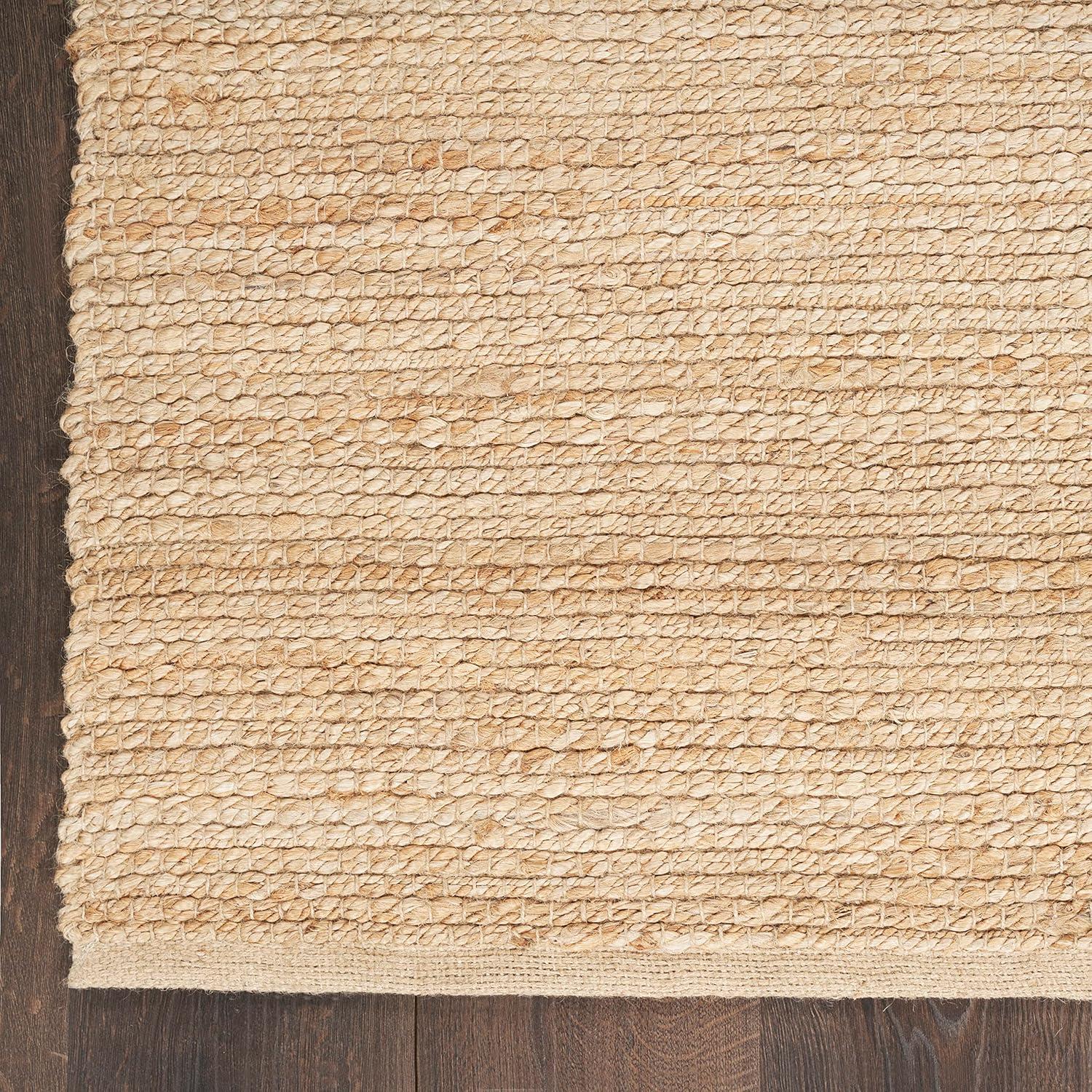 Nourison Hand Woven Natural Jute Rug Bleached 2'3" x 8'
