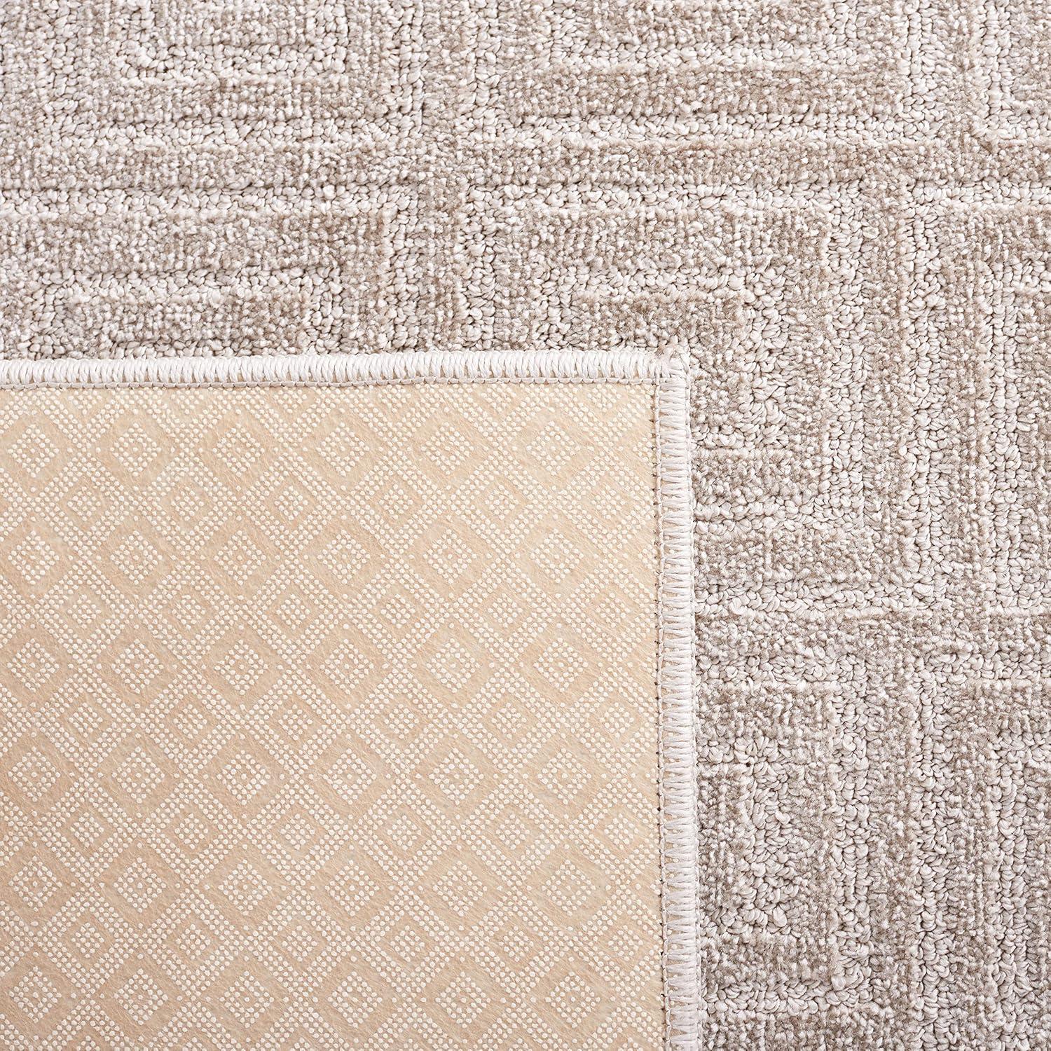 Pattern and Solid PNS412 Power Loomed Area Rug - Beige - 6'7"x9' - Safavieh.
