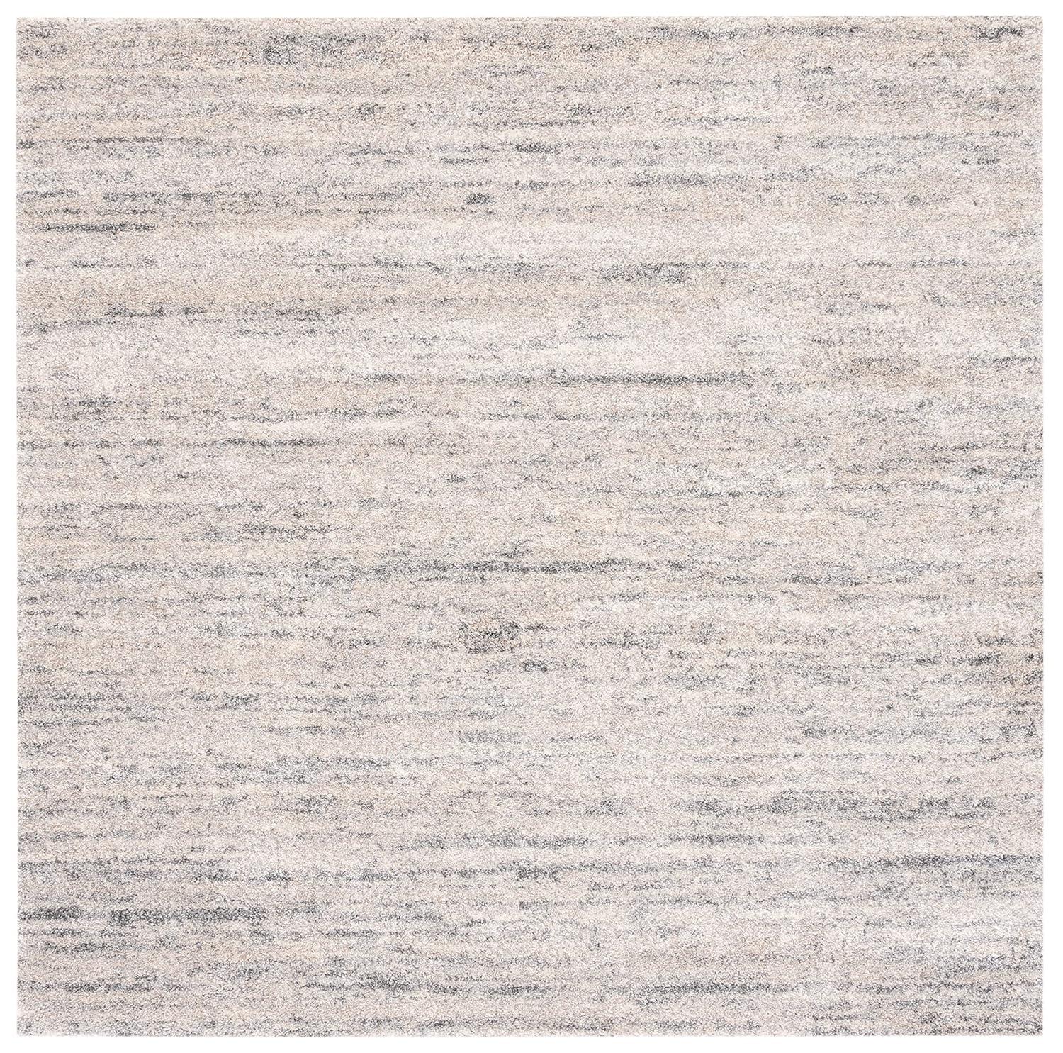 Retro RET2133 Power Loomed Indoor Area Rug - 6'x6' - Ivory/Dark Grey - Safavieh
