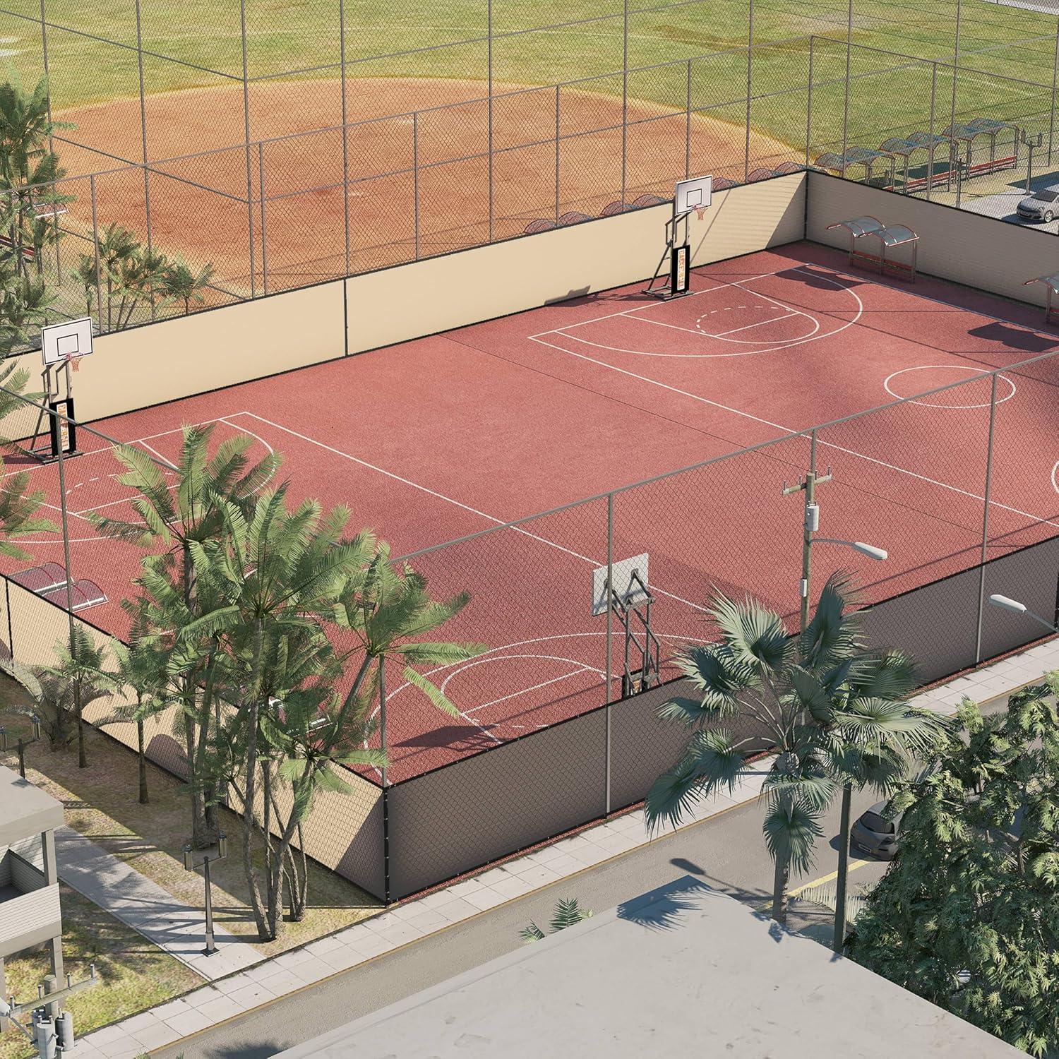 Amgo Amgo Fence Privacy Screen Heavy Duty Windscreen with Bindings & Grommets