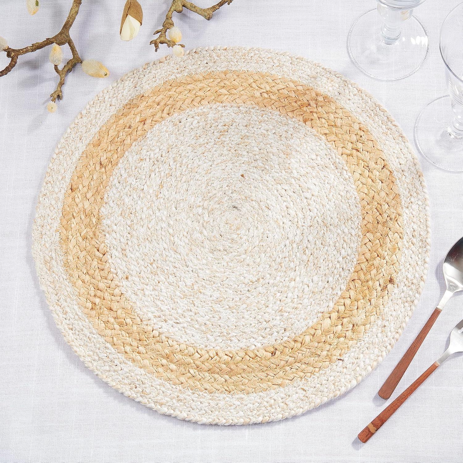 Natural Charm Braided Jute Placemat (Set Of 4) 15R