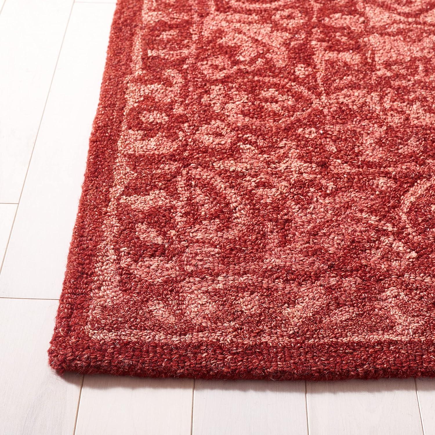 SAFAVIEH Dip Dye Felicia Floral Area Rug, Red, 3' x 5'