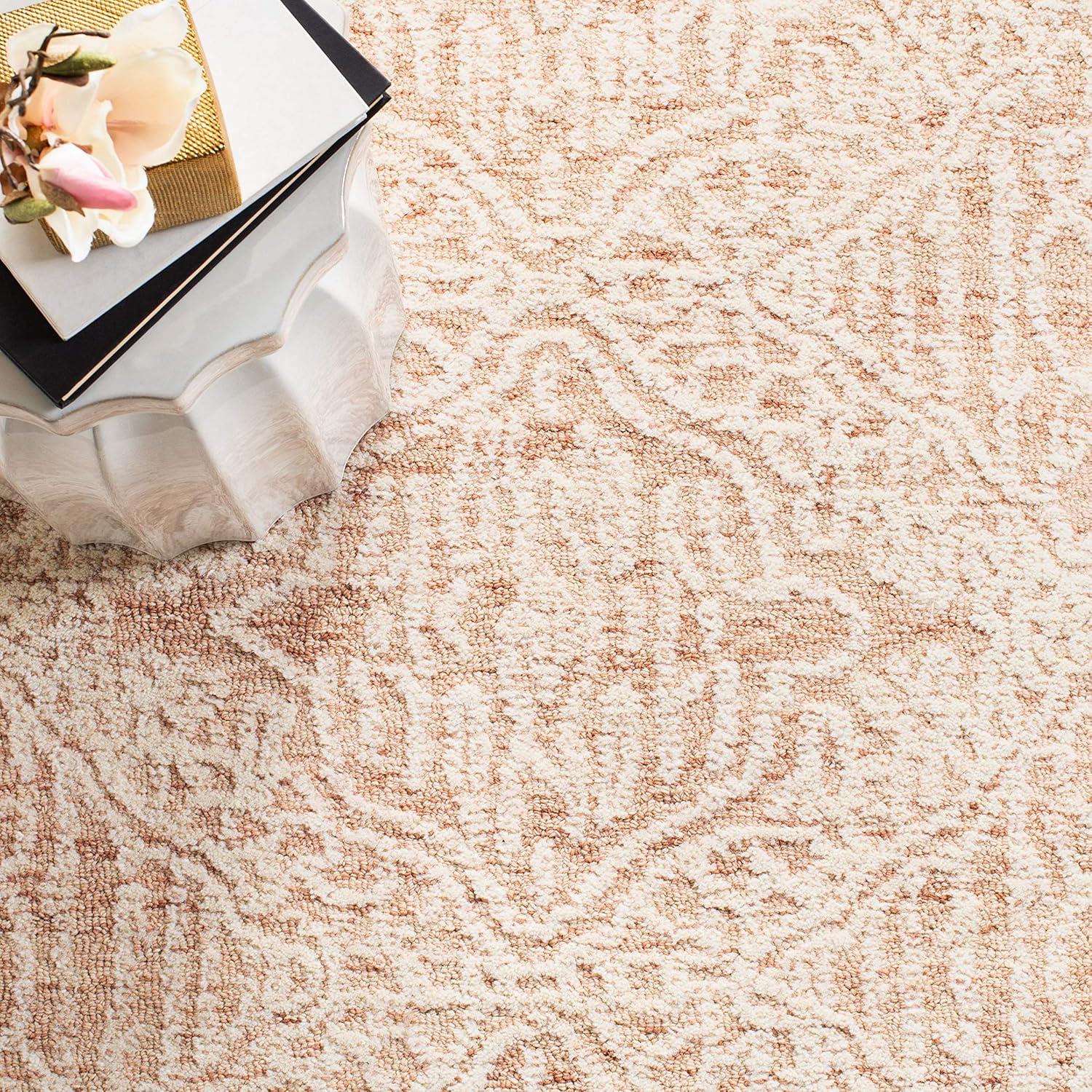 Capri CPR613 Hand Tufted Area Rug - Rust/Ivory - 6'x9' - Safavieh.