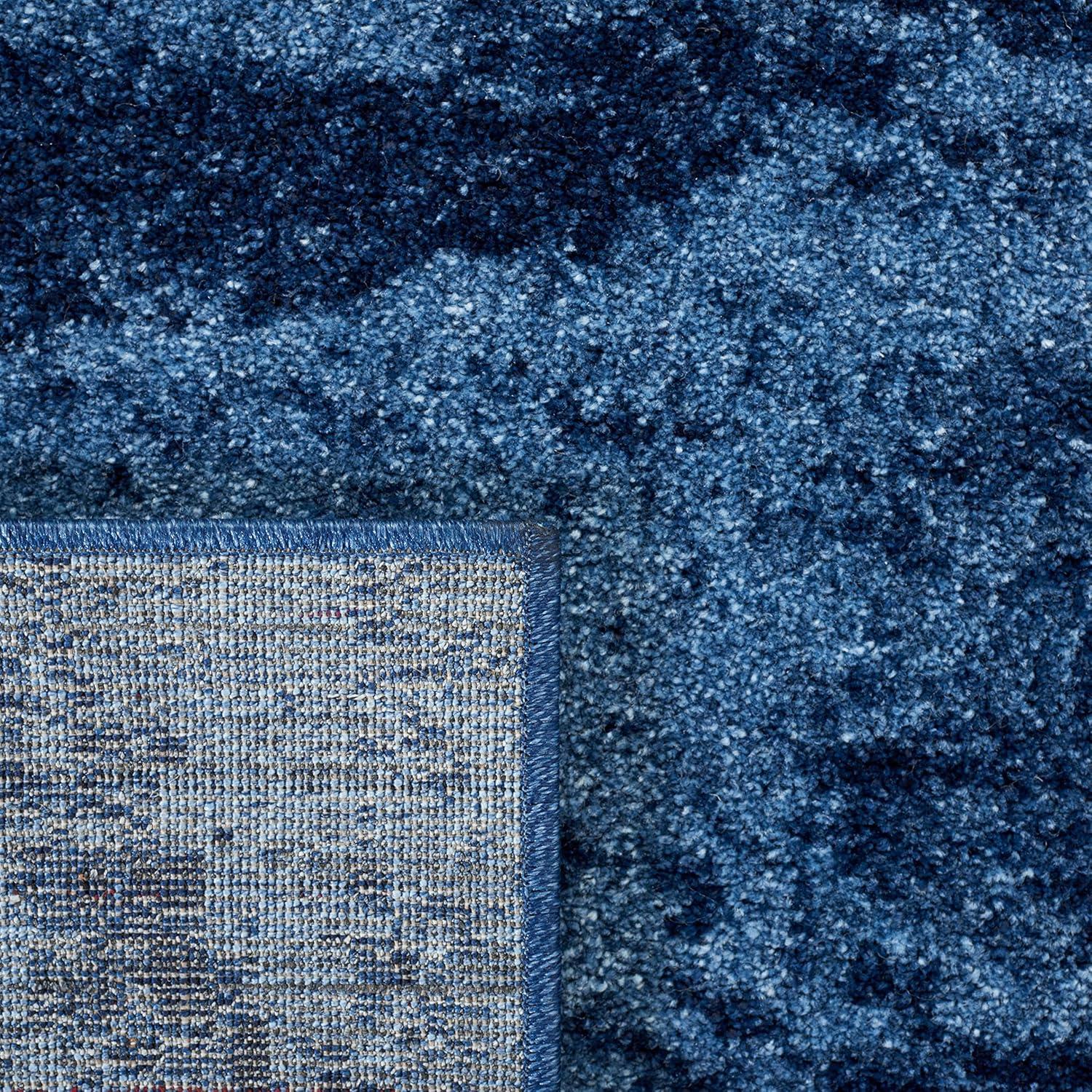 Retro RET2891 Power Loomed Indoor Area Rug - Light Blue/Blue - 8'x8' - Safavieh.