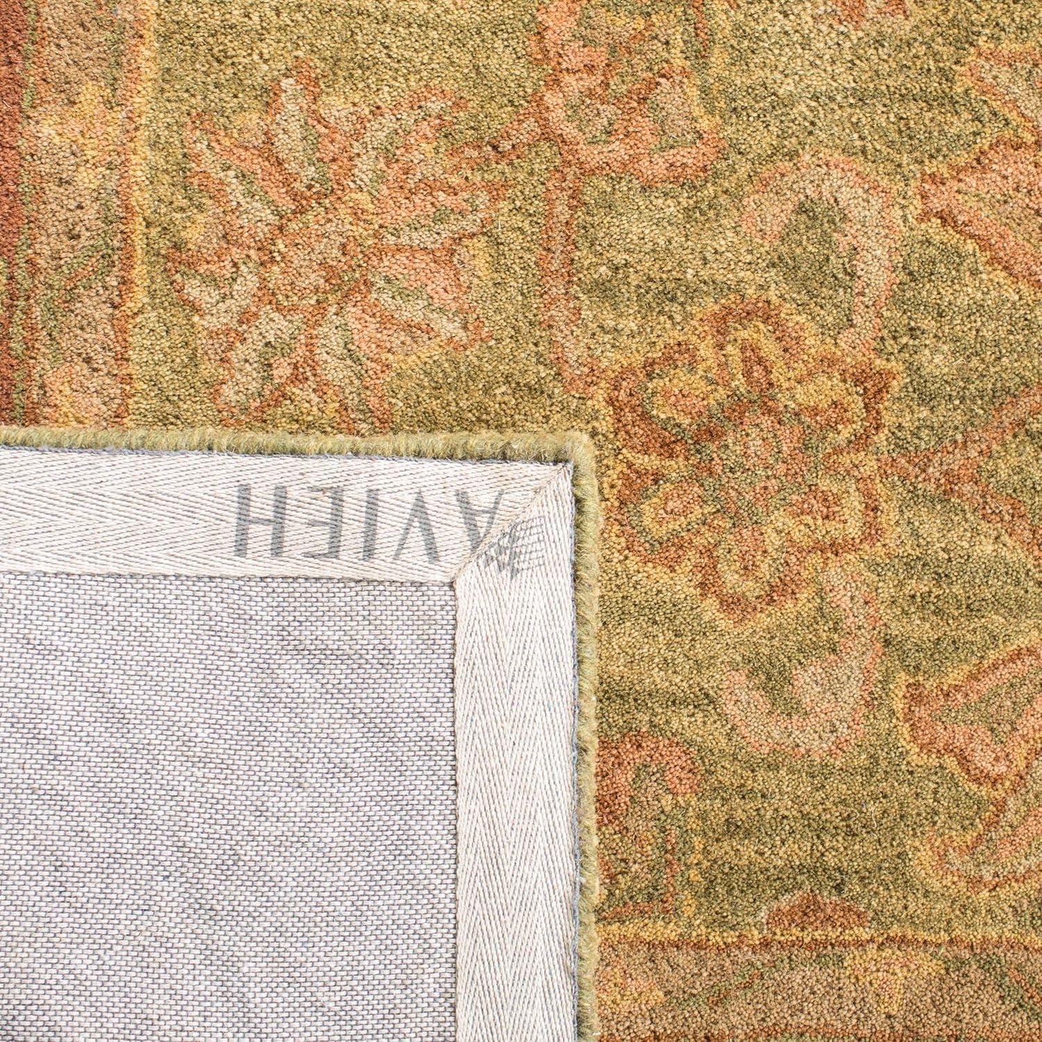 Golden Jaipur GJ250 Hand Tufted Accent Rug - Green/Rust - 2'x3' - Safavieh.