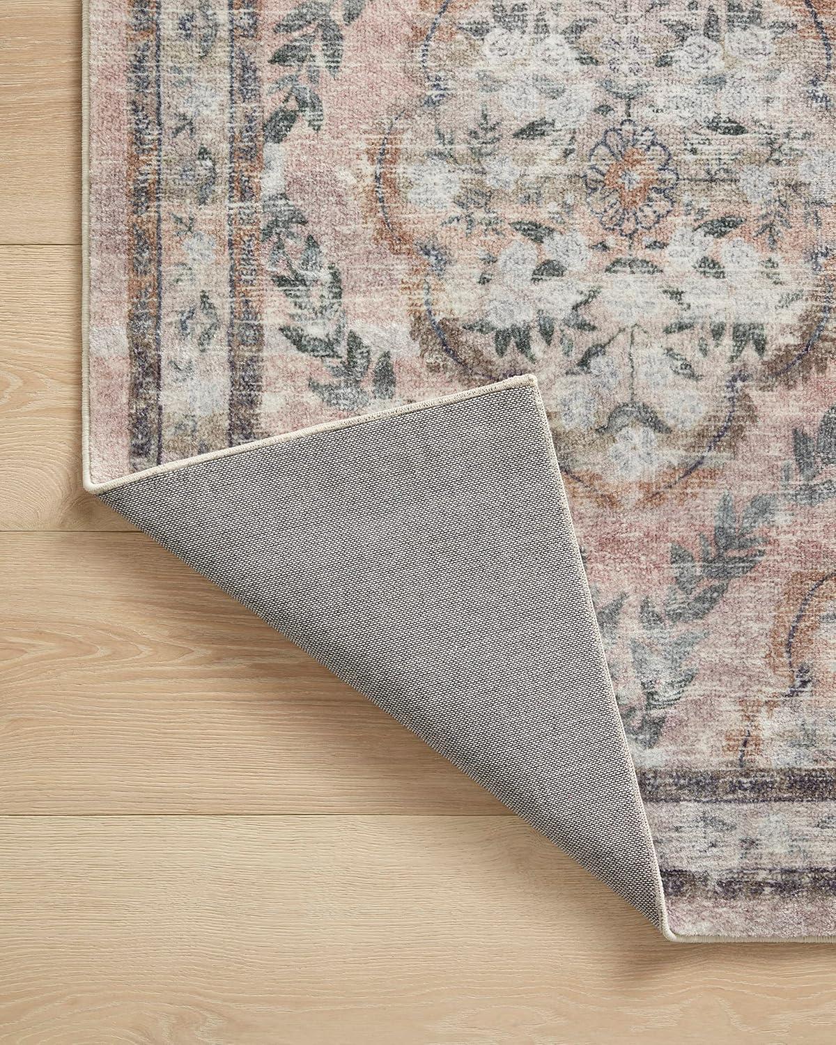 Rifle Paper Co. x Loloi Courtyard Blush Area Rug feat. CloudPile