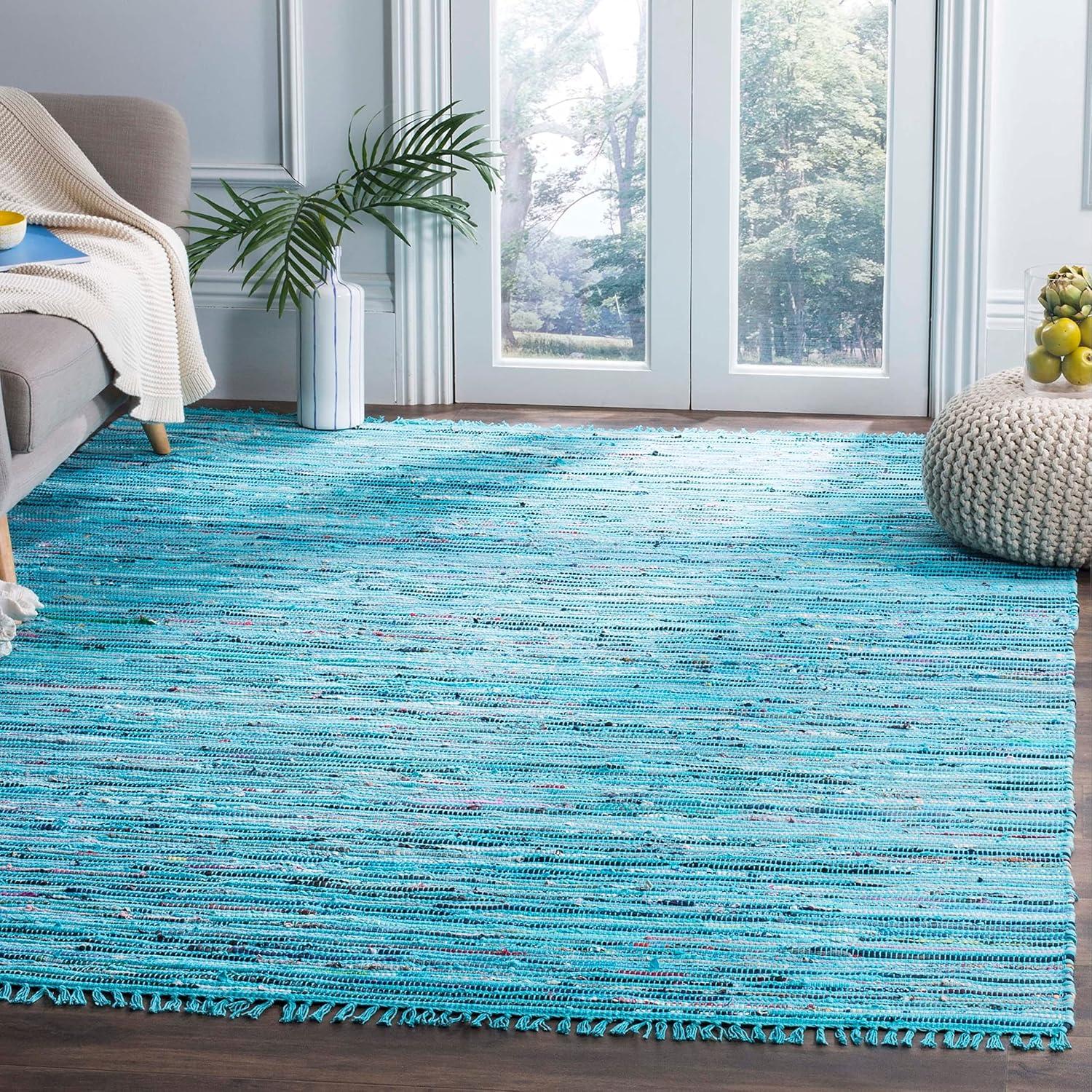 Rag Area Rug RAR125 Hand Woven Area Rug  - Safavieh