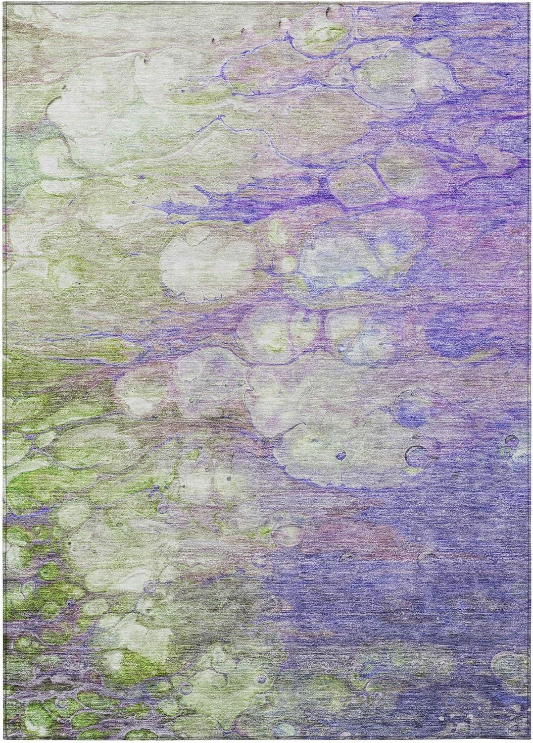 Addison Rugs Machine Washable Indoor/ Outdoor Chantille Modern Abstract Rug Purple - 3' x 5'