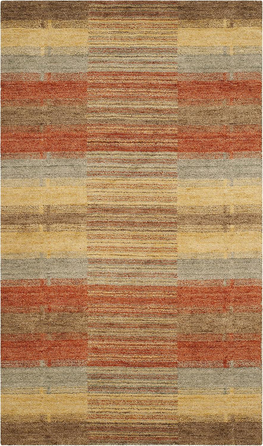 SAFAVIEH Himalaya Gavril Geometric Wool Area Rug, Multi, 3' x 5'