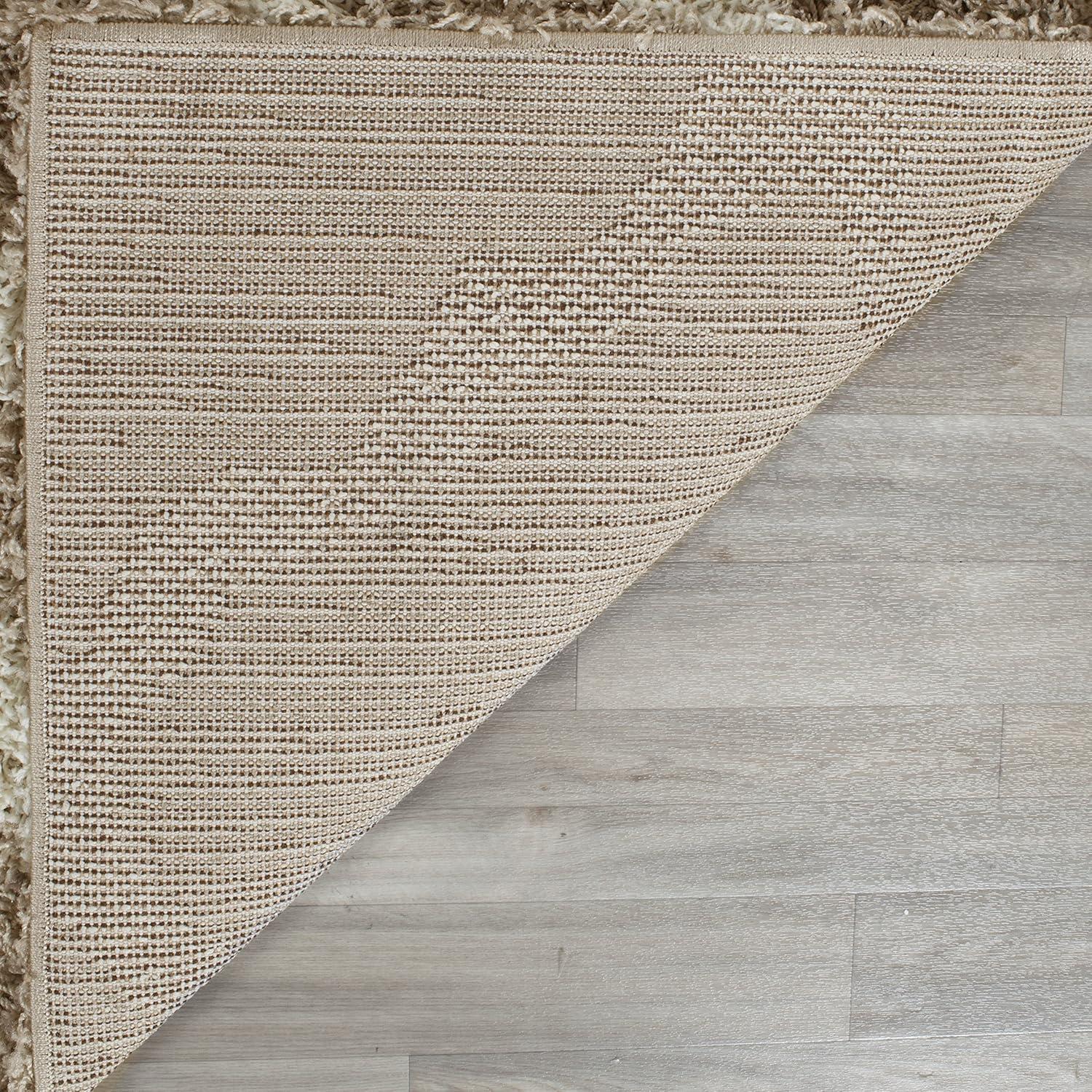 SAFAVIEH Dallas Logan Geometric Shag Area Rug, Beige/Ivory, 10' x 14'