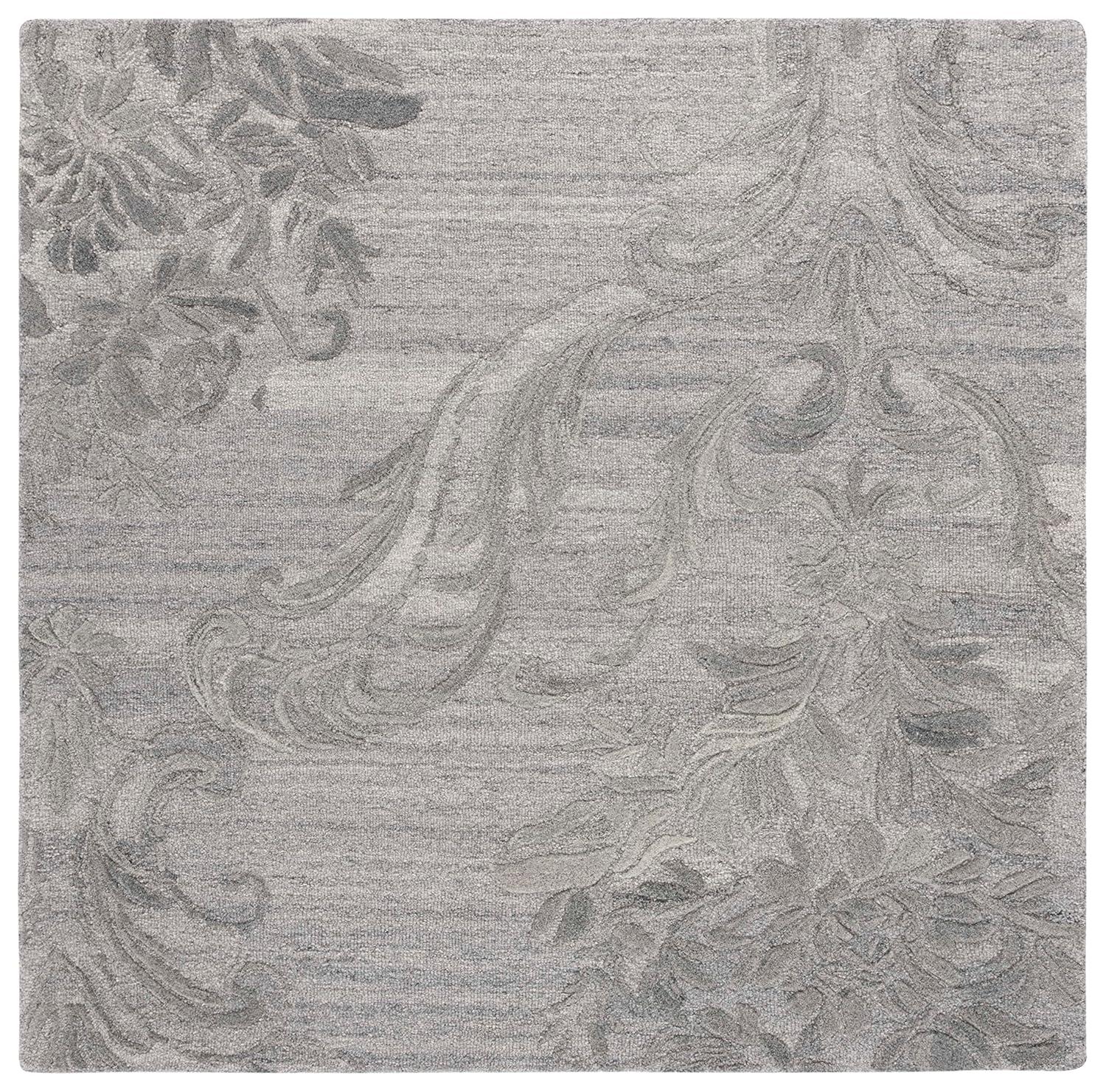 Jardin JAR732 Hand Tufted Area Rug - Grey - 6'x6' - Safavieh