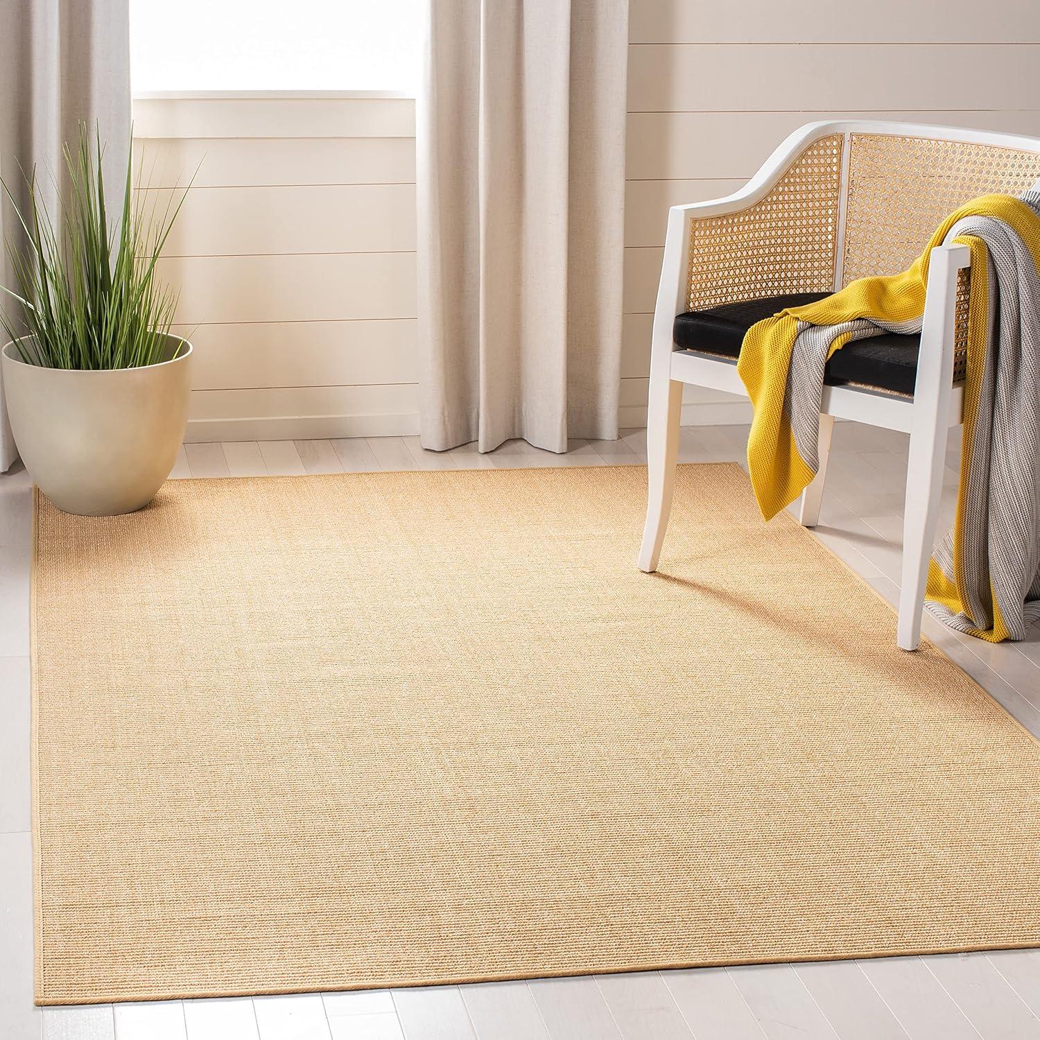 Martha Stewart Sisal/Jute Solid Color Rug in Natural