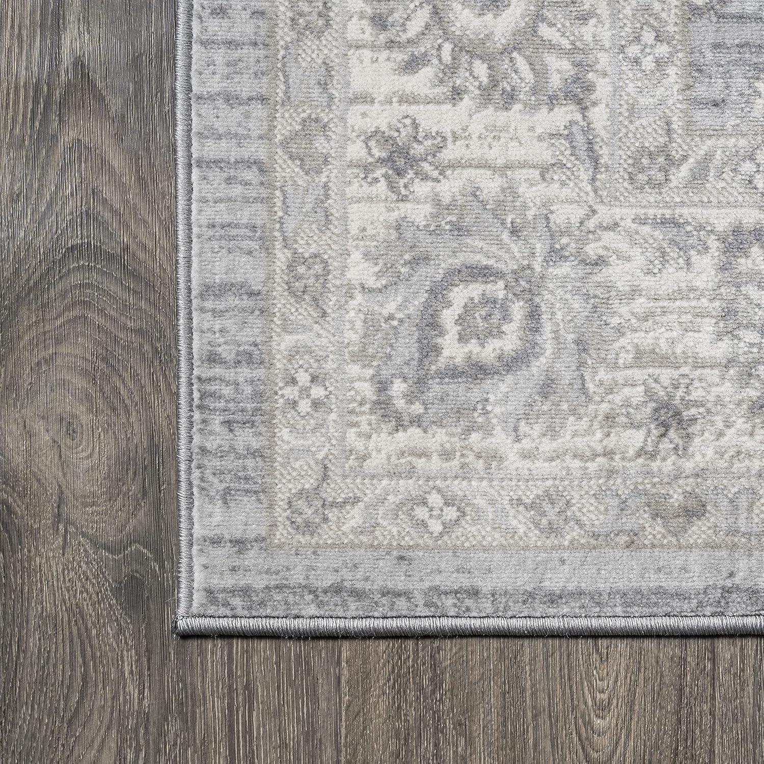 3' X 5' Modern Persian Vintage Moroccan Traditional Area Rug, Light Gray - JONATHAN Y