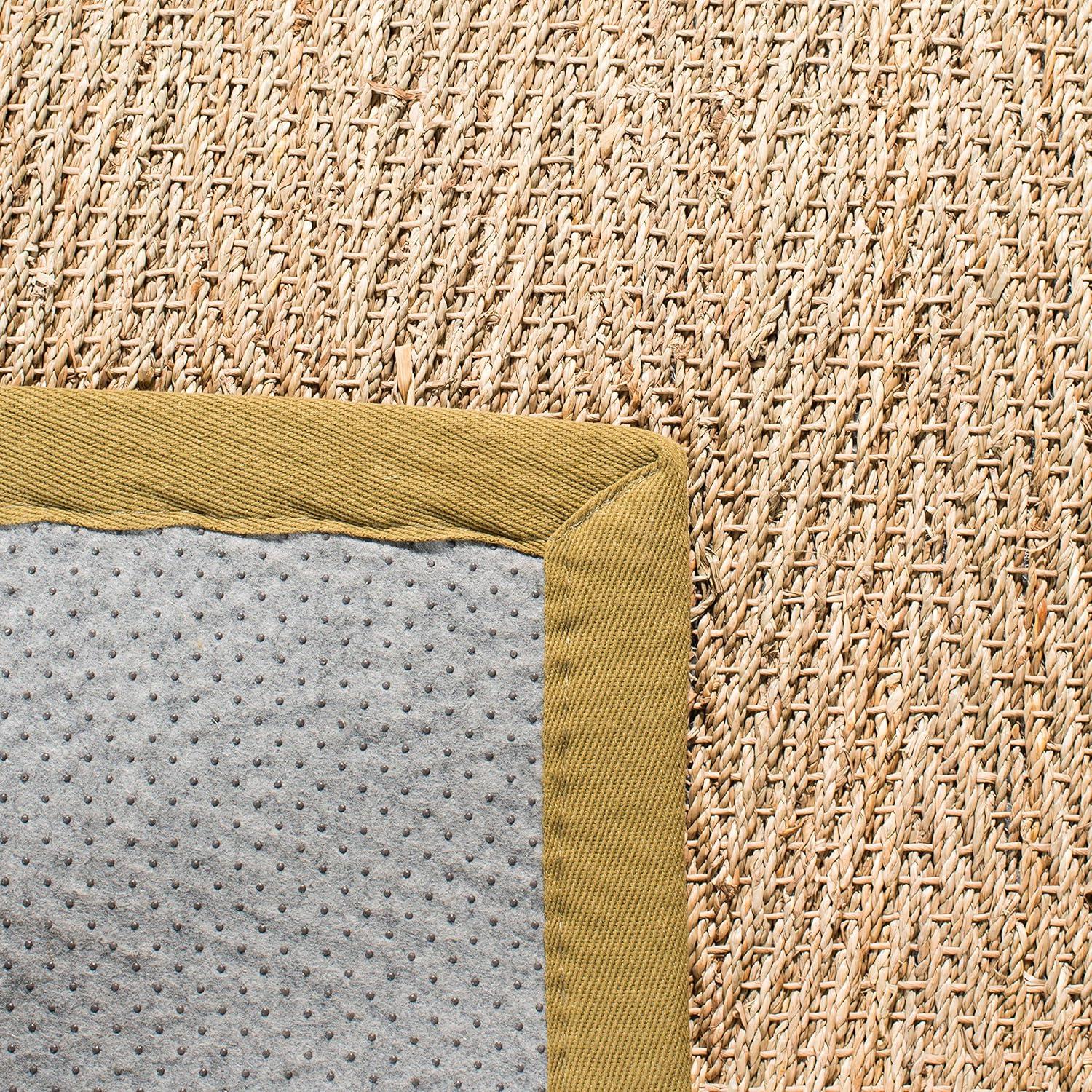 Natural Fiber NF115 Power Loomed Indoor Area Rug - Natural/Olive - 5'x8' - Safavieh