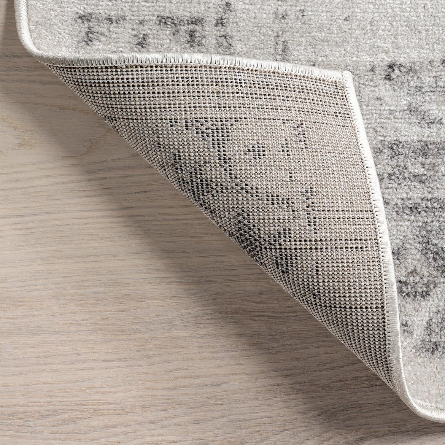 Nuloom Arlena Medallion 10x13 Indoor Area Rug for Living Room Bedroom Dining Room Kitchen, Grey/Ivory