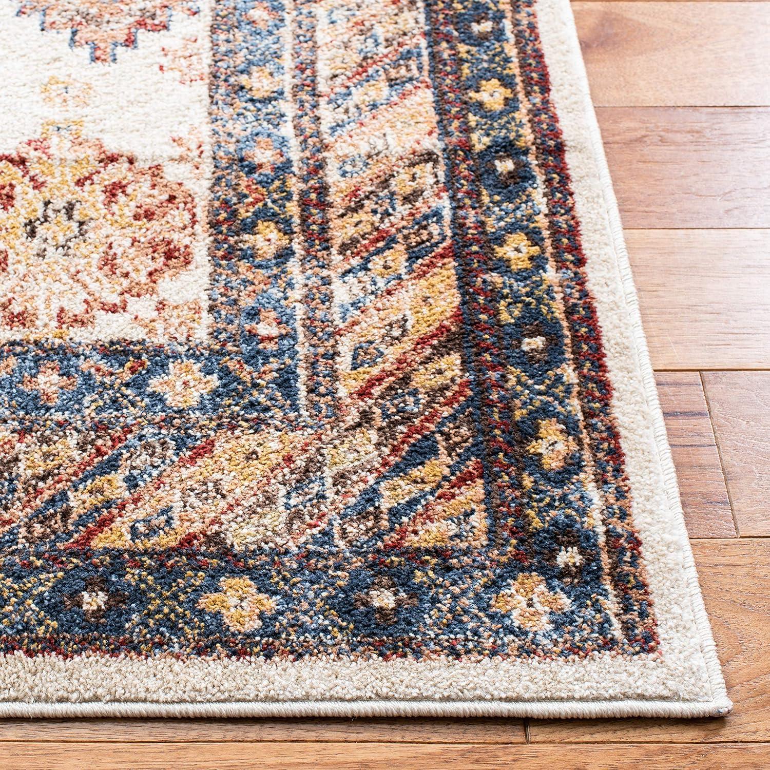 Bijar BIJ653 Power Loomed Indoor Area Rug - Brown/Ivory - 6'7"x9' - Safavieh