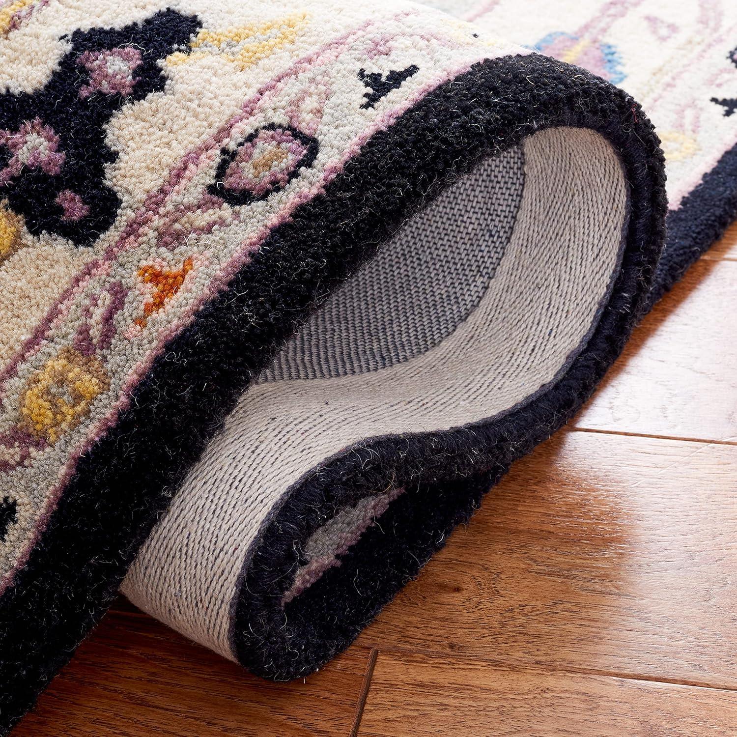 Anatolia AN513 Hand Tufted Runner Rug  - Black/Ivory - 2'3"x8' - Safavieh.