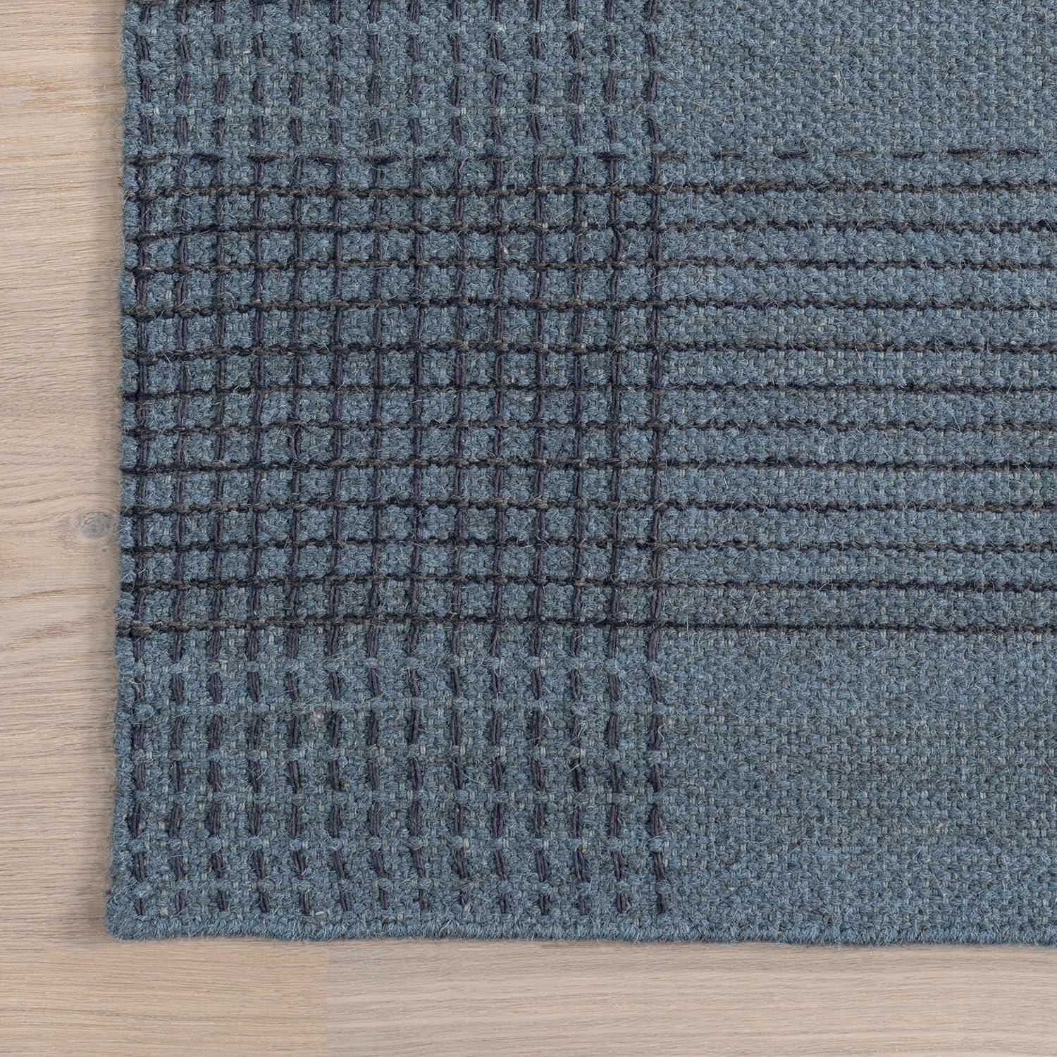 Hurley Plaid Wool Area Rug