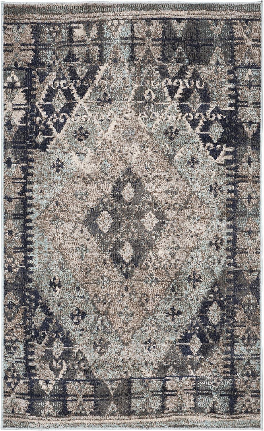 Griffeth Southwestern Blue/Gray Area Rug