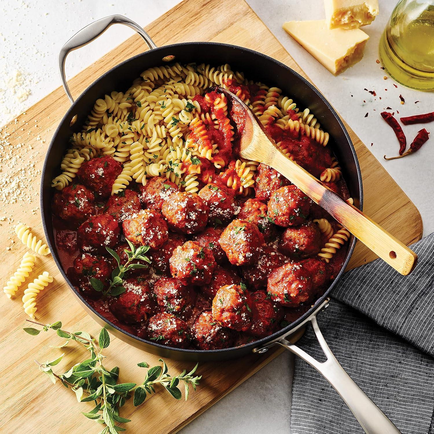 Tramontina Tramontina 5.5 Qt Hard Anodized Aluminum Covered Deep Sauté Pan