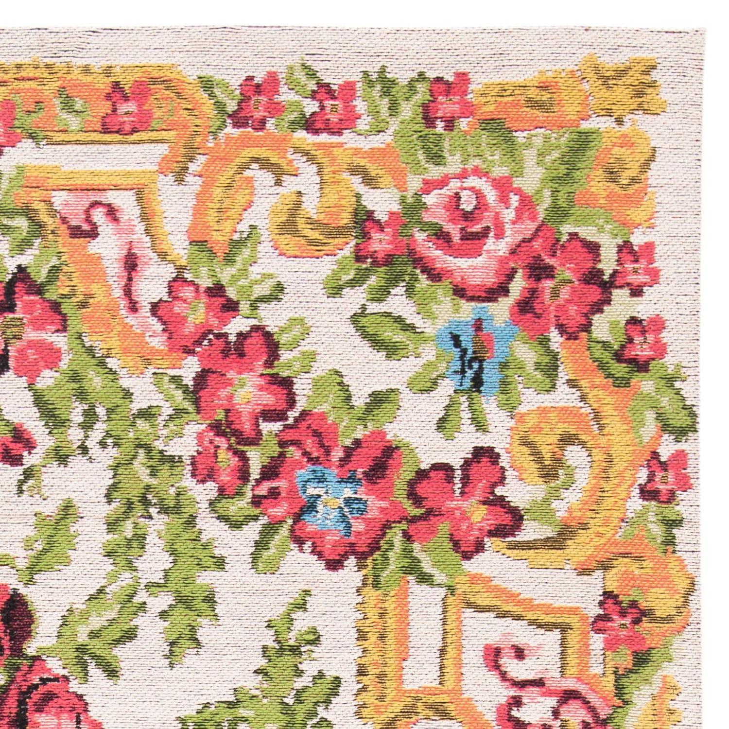 Classic Vintage CLV112 Power Loomed Area Rug - Ivory/Rose - 6'x9' - Safavieh..