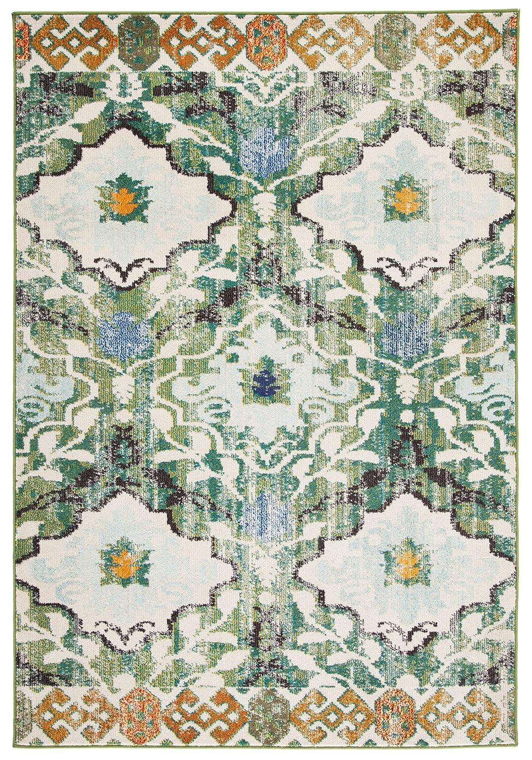 Madison MAD445 Power Loomed Area Rug - Green/Ivory - 8'x10' - Safavieh.