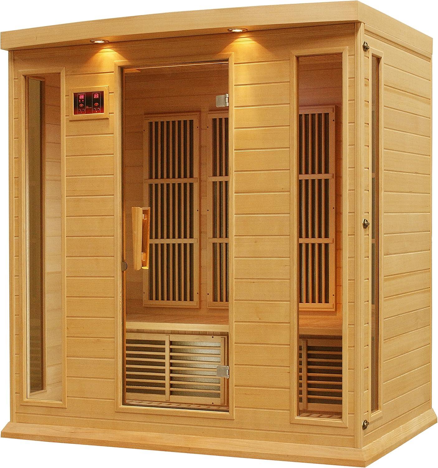 Natural Canadian Hemlock 4-Person Infrared Sauna