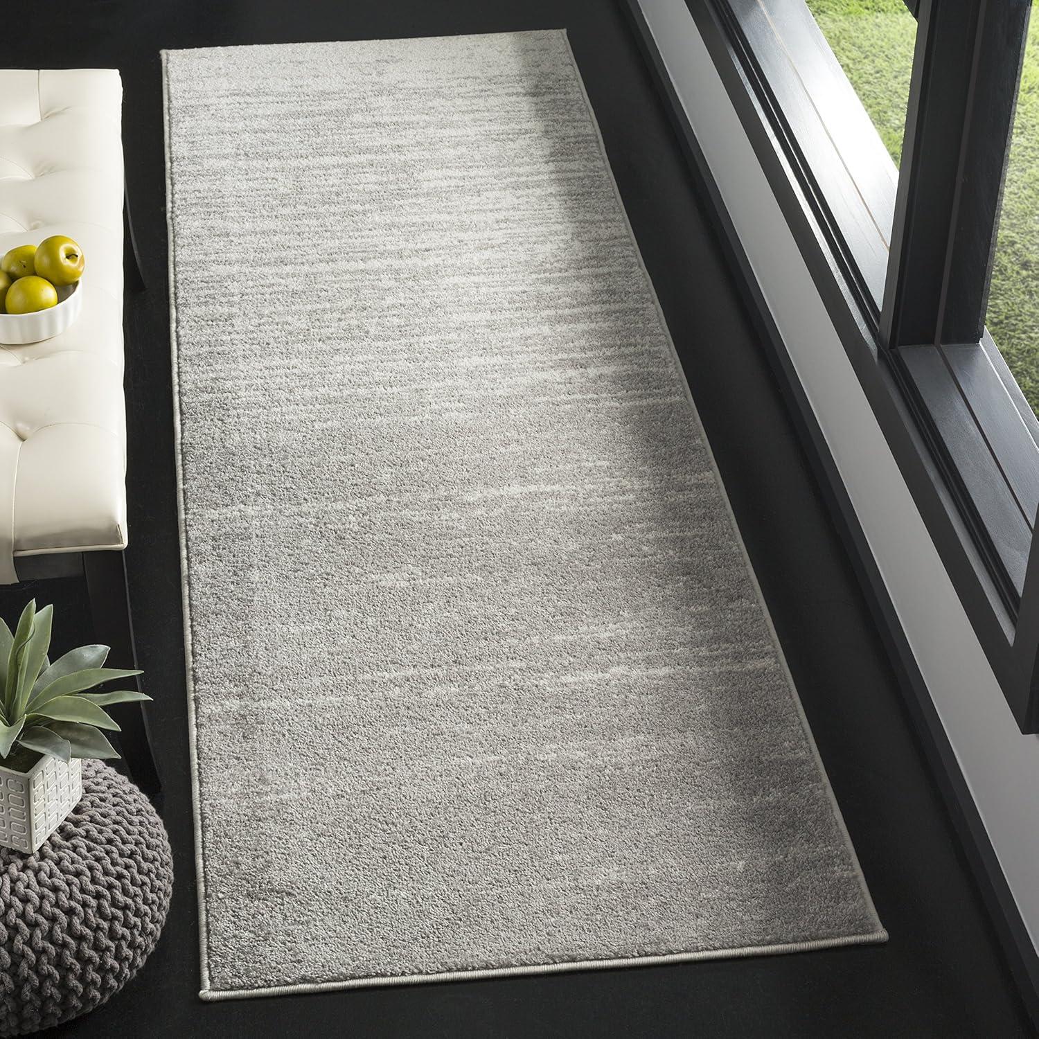Adirondack ADR113 Machine Made Indoor Runner - Light Grey/Grey - 2'-6"x6' - Safavieh