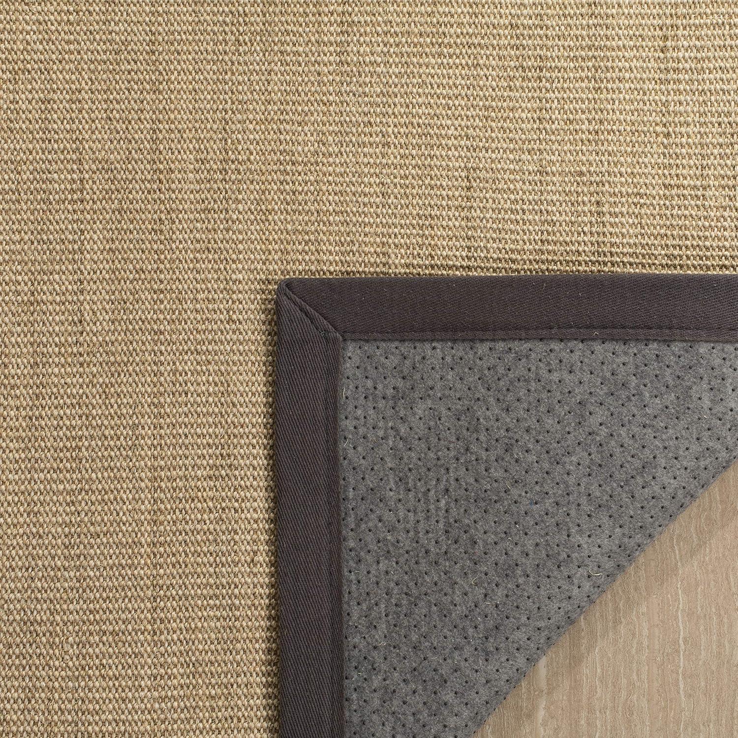 Natural Fiber NF131 Power Loomed Accent Rug - Natural/Dark Grey - 2'x3' - Safavieh.