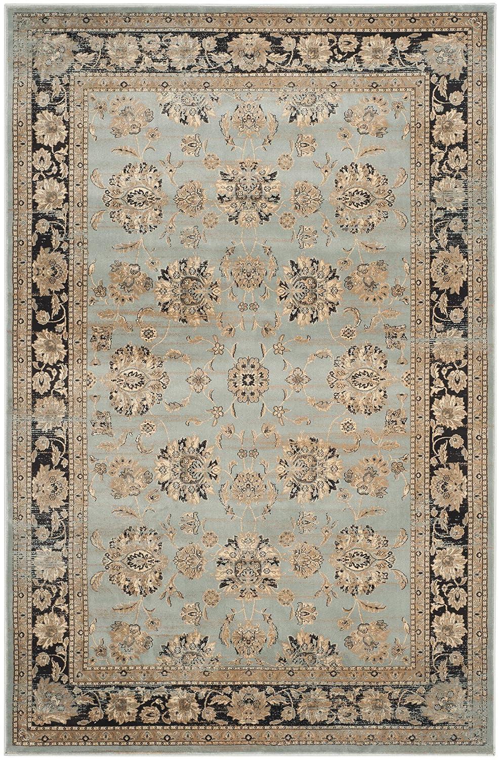 SAFAVIEH Vintage Jessamine Traditional Area Rug, Ivory/Black, 6'7" x 9'2"