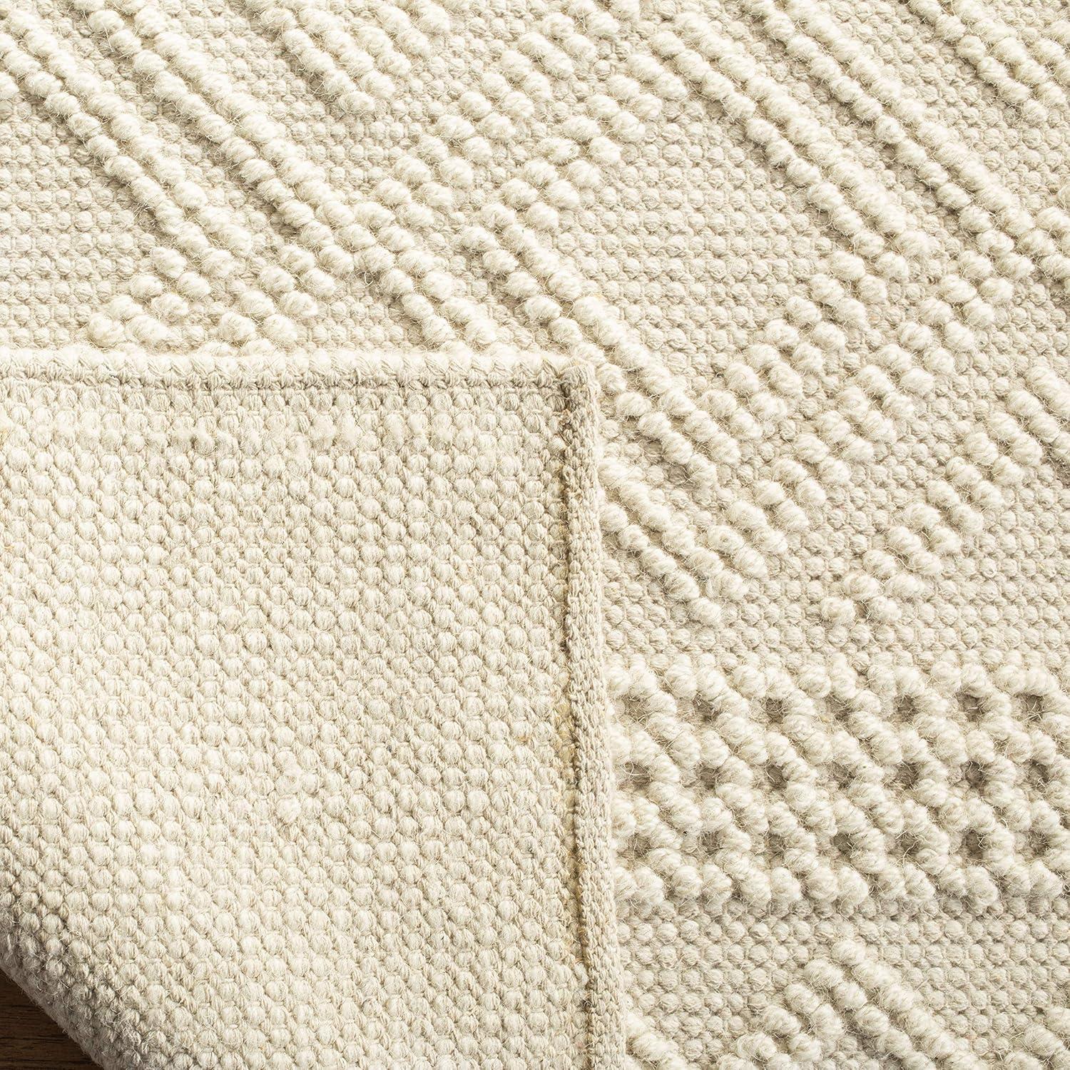SAFAVIEH Vermont Chelsea Striped Area Rug, Ivory, 10' x 10' Square