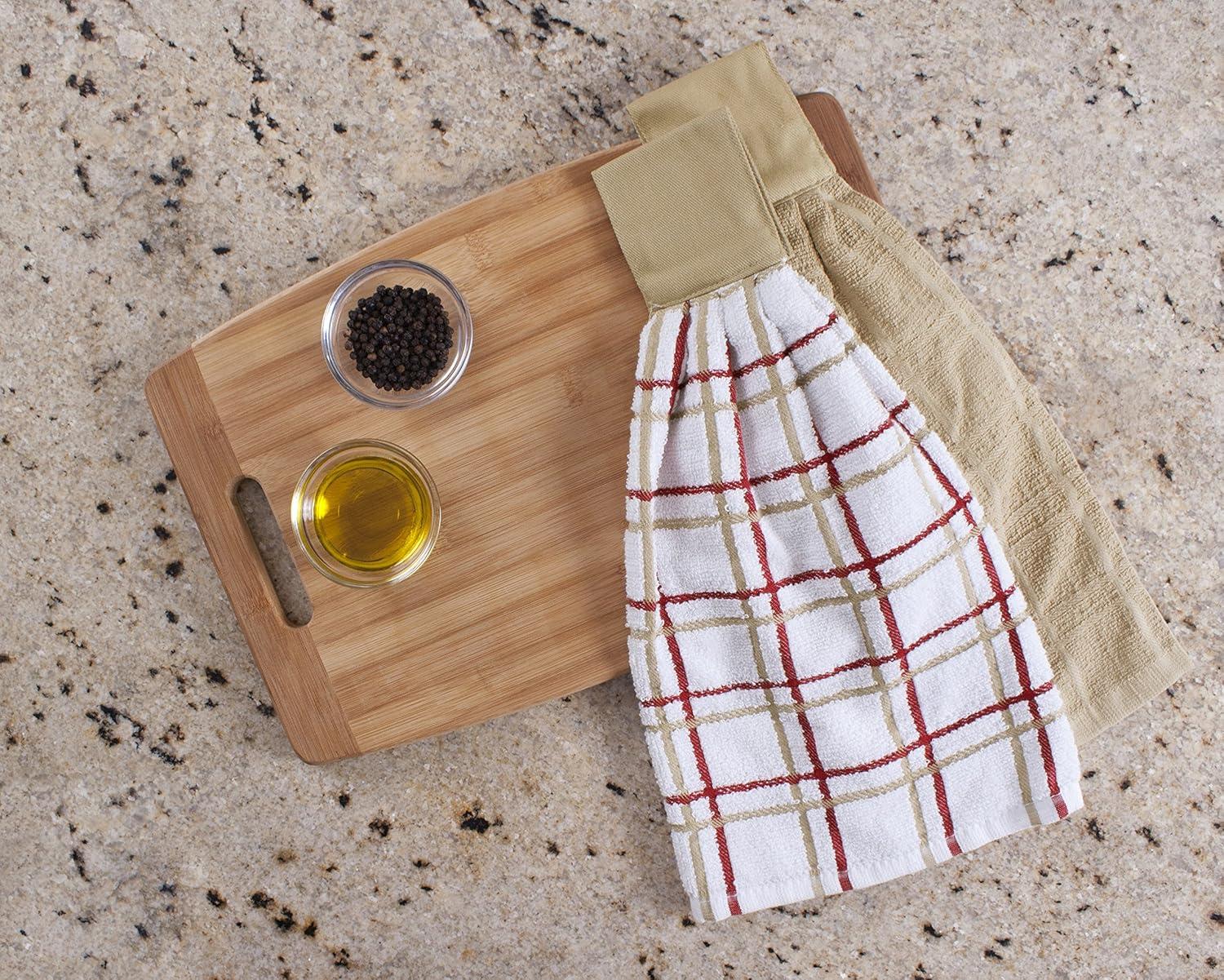 Cotton Plaid Waffle Dish Cloth Kitchen Towel