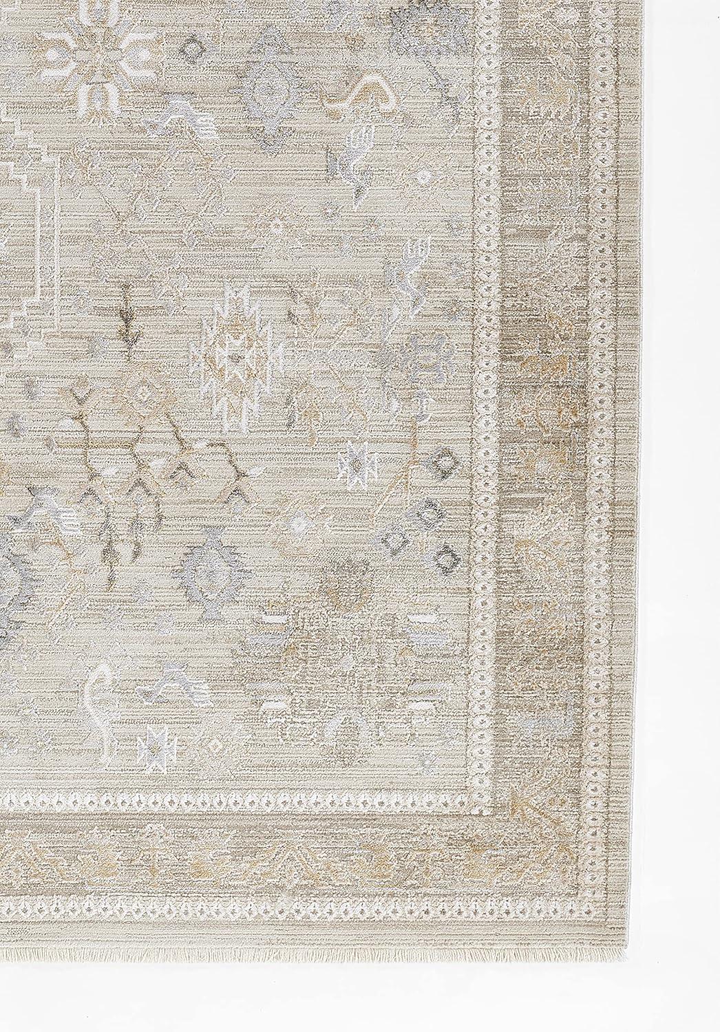 Momeni Cambridge Viscose and PES Traditional Grey Area Rug 2'2" X 3'11"