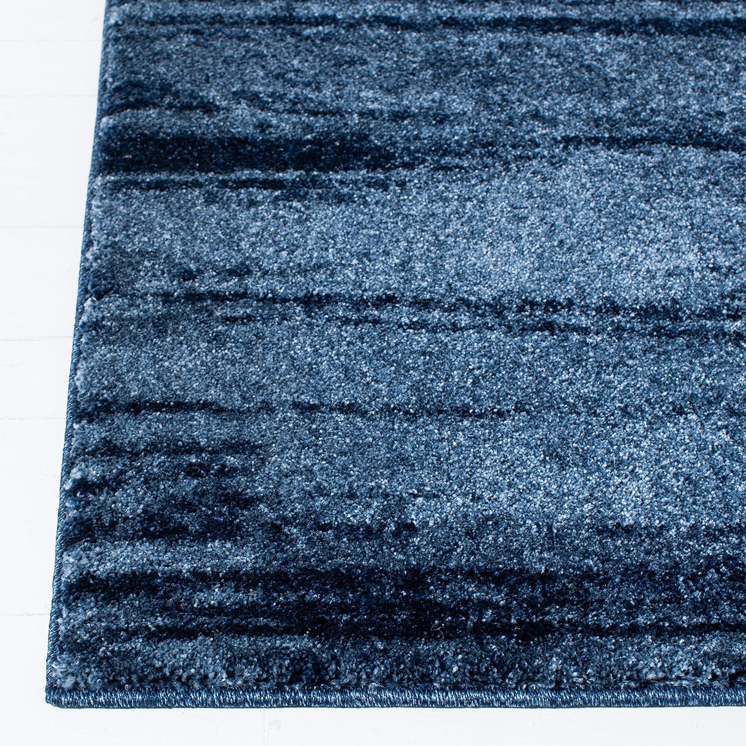 Retro RET2693 Power Loomed Indoor Area Rug - Light Blue/Blue - 6'x6' - Safavieh.