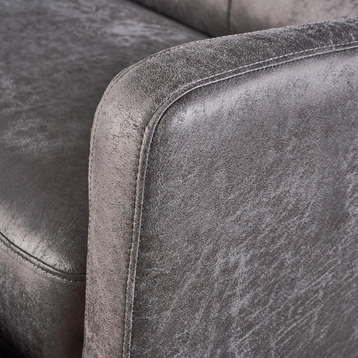 Halima 2-Seater Recliner - Slate - Christopher Knight Home: Upholstered Polyester, Hardwood Frame, 500lb Capacity