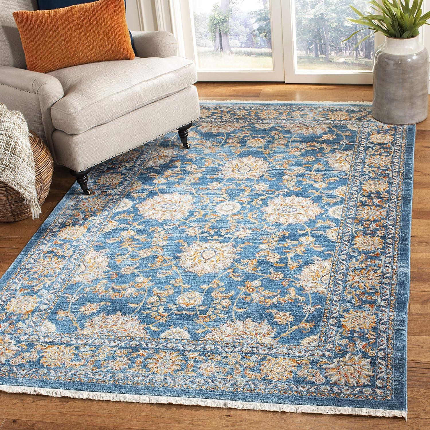 Vintage Persian VTP469 Power Loomed Indoor Area Rug - Turquoise/Multi - 5'x7'6" - Safavieh.