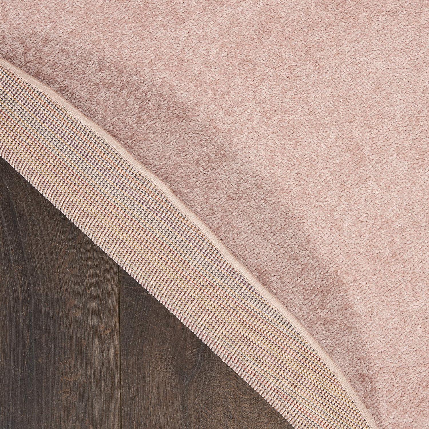 Nourison Essentials Easy Care Indoor Outdoor Area Rug - Pink 8' x Round