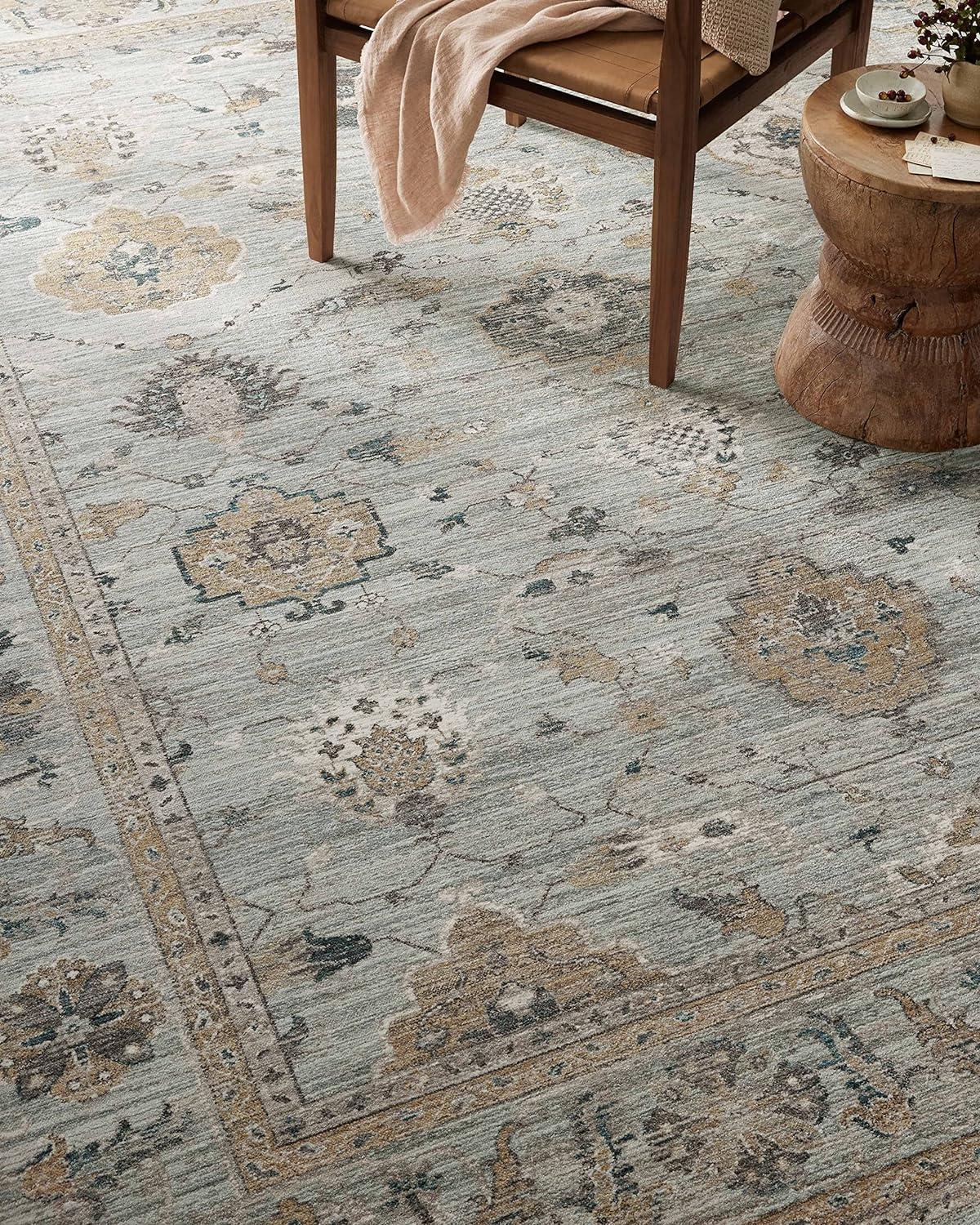 Magnolia Home By Joanna Gaines X Loloi Millie Sky / Gold Area Rug