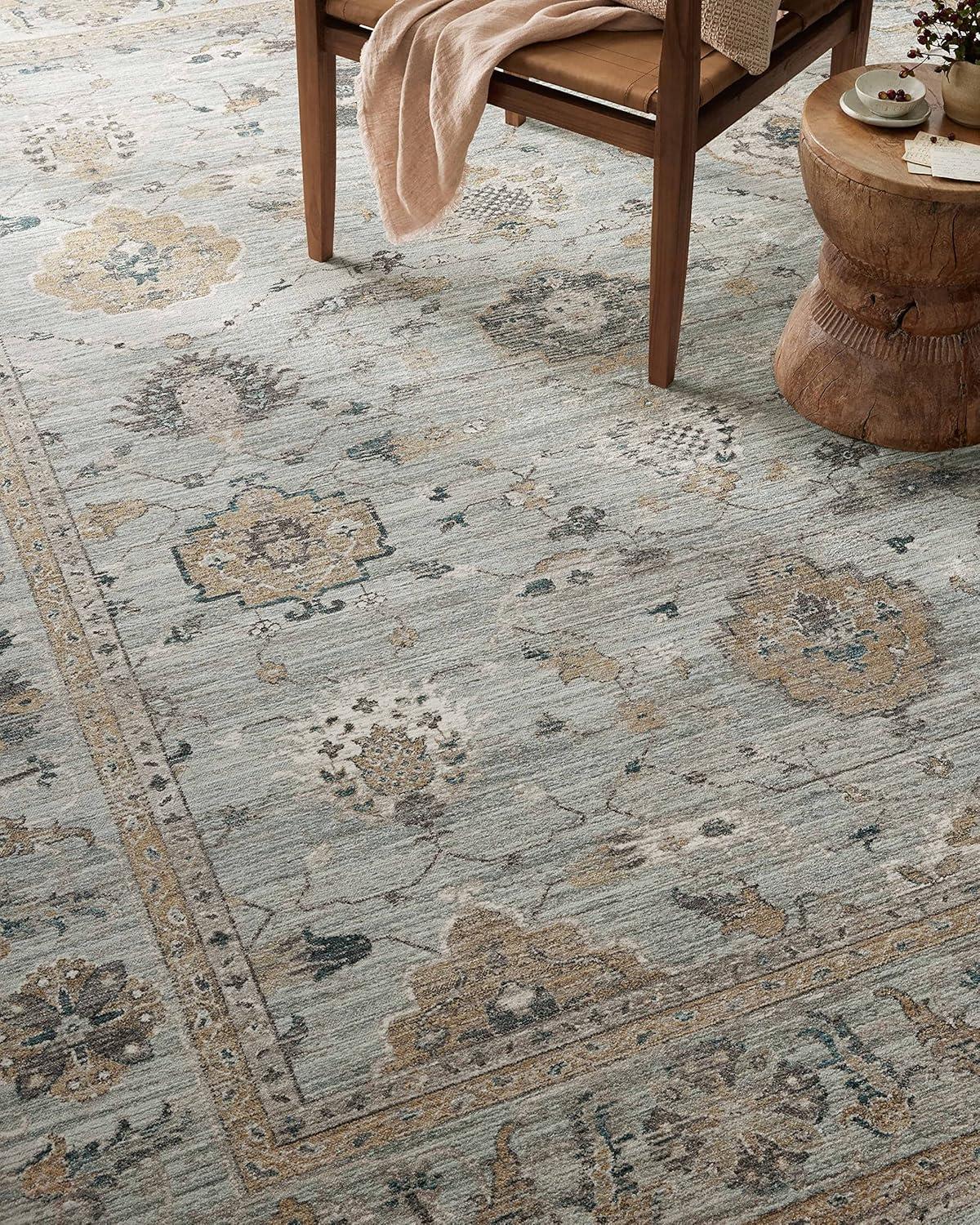 Magnolia Home by Joanna Gaines x Loloi Magnolia Home By Joanna Gaines X Loloi Millie Sky / Gold Area Rug