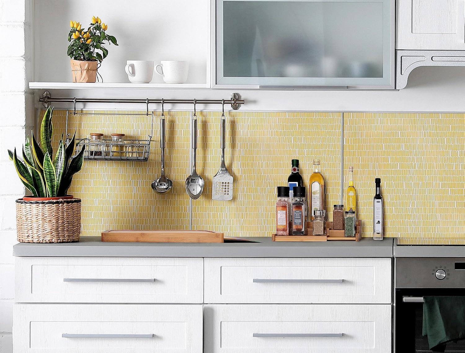 Seville Classics 3-Tier Expandable Bamboo Spice Rack