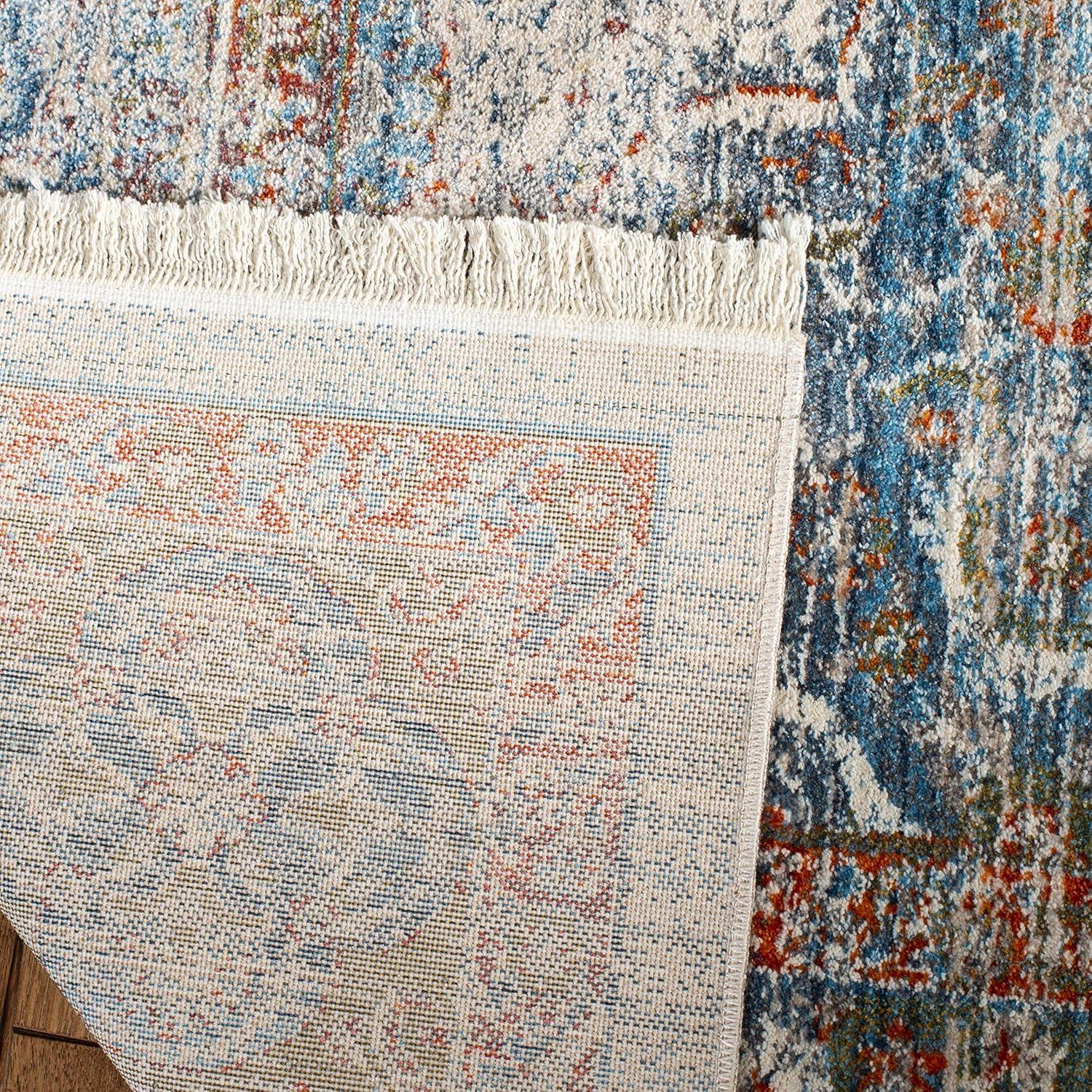 Vintage Persian VTP483 Power Loomed Area Rug - Beige/Blue - 9'x11'7" - Safavieh.