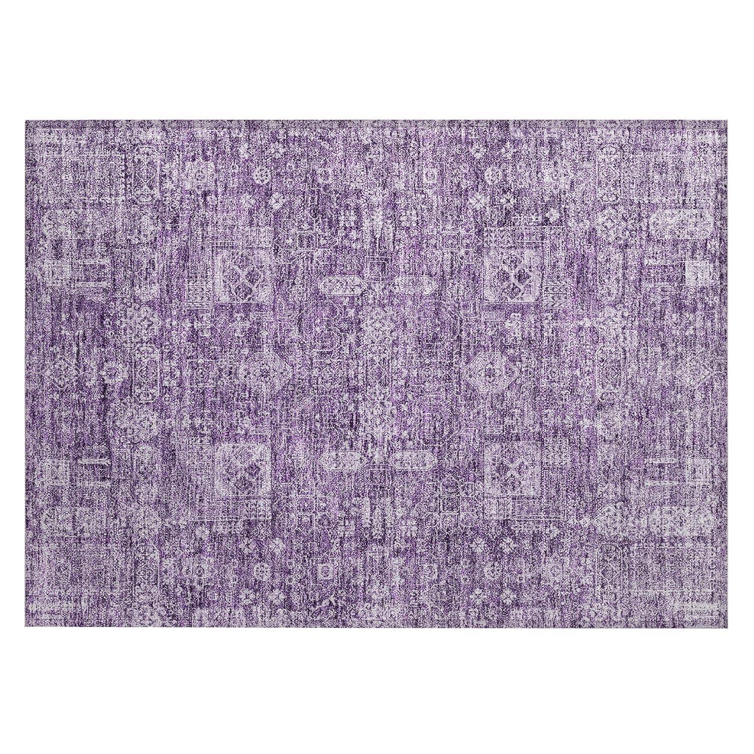 Addison Rugs Chantille Indoor/Outdoor Transitional Panel Purple Washable Rectangle Rug, 1'8" x 2'6"
