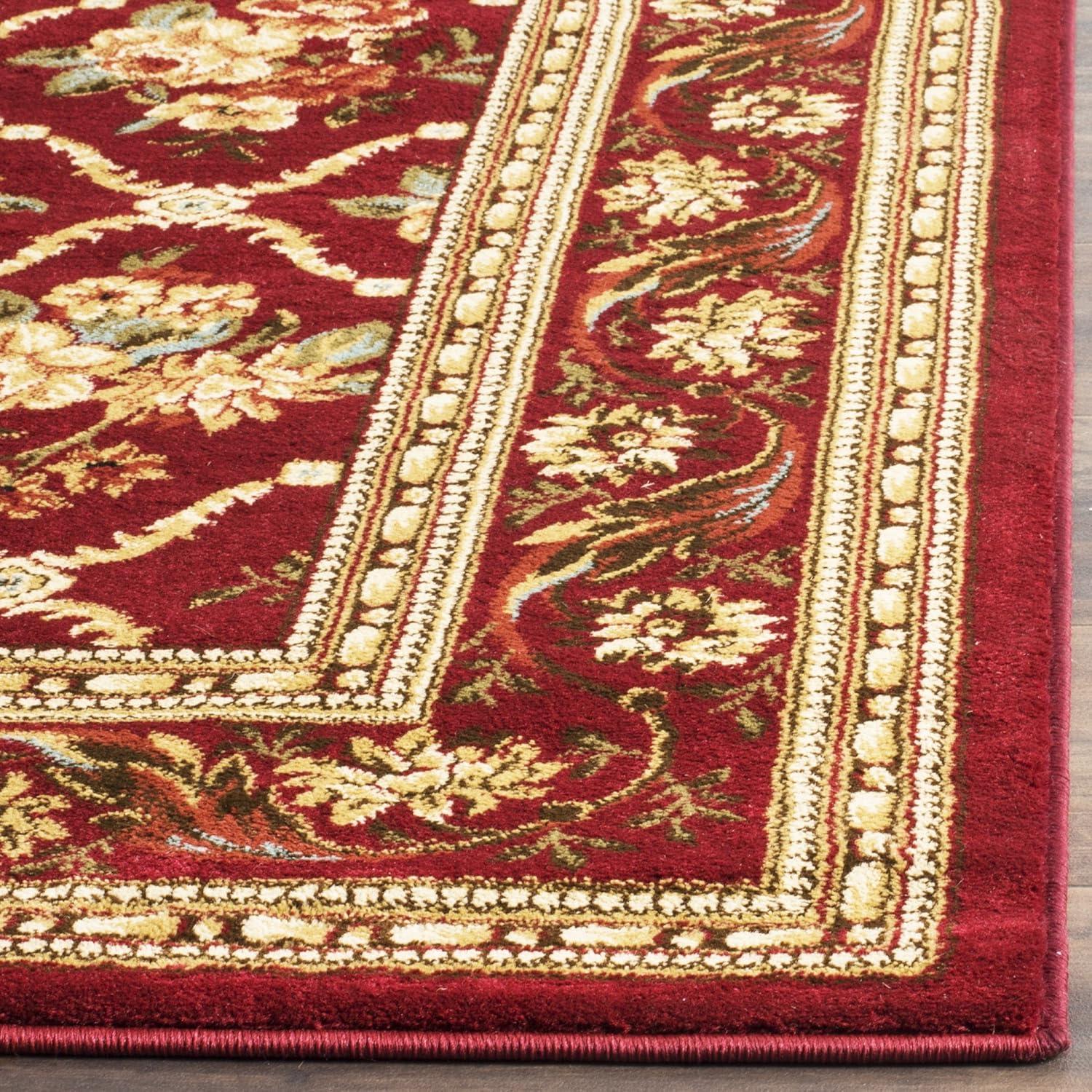Lyndhurst LNH556 Power Loomed Area Rug - Red/Red - 8'9"x11'9" - Safavieh.